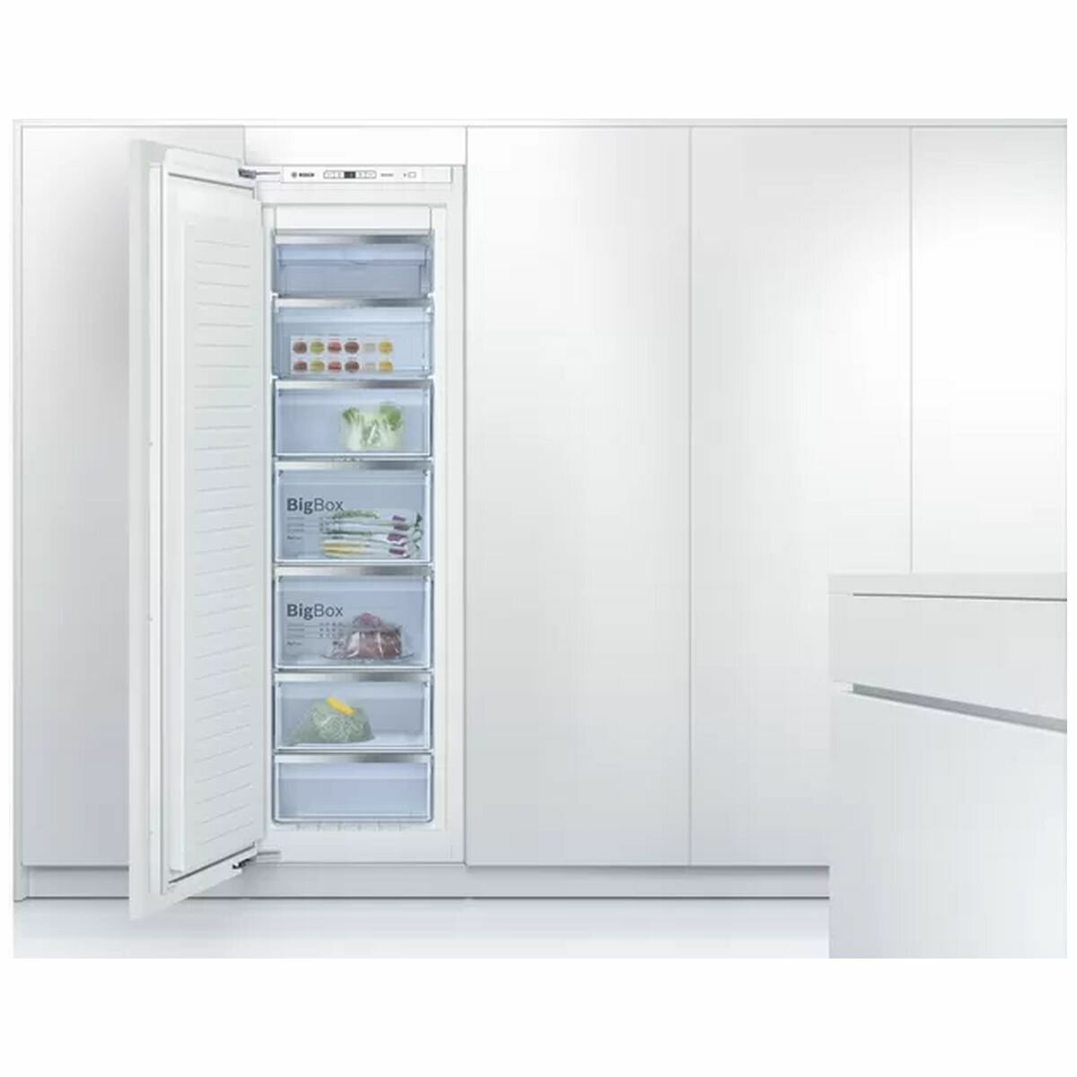 Bosch Series 6 Built-In Fully Integrated Freezer GIN81AC30A - Premium Stainless Steel Appliance for Modern Kitchens & Restaurants