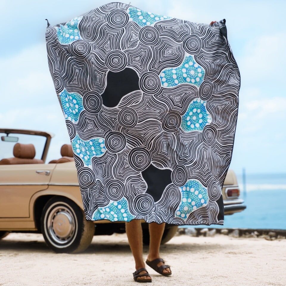 XL Sand-Free Quick Dry Beach Towel - Super Absorbent, Lightweight & Saltwater Resistant - Perfect for Pool, Beach, Vacation & Outdoor Activities