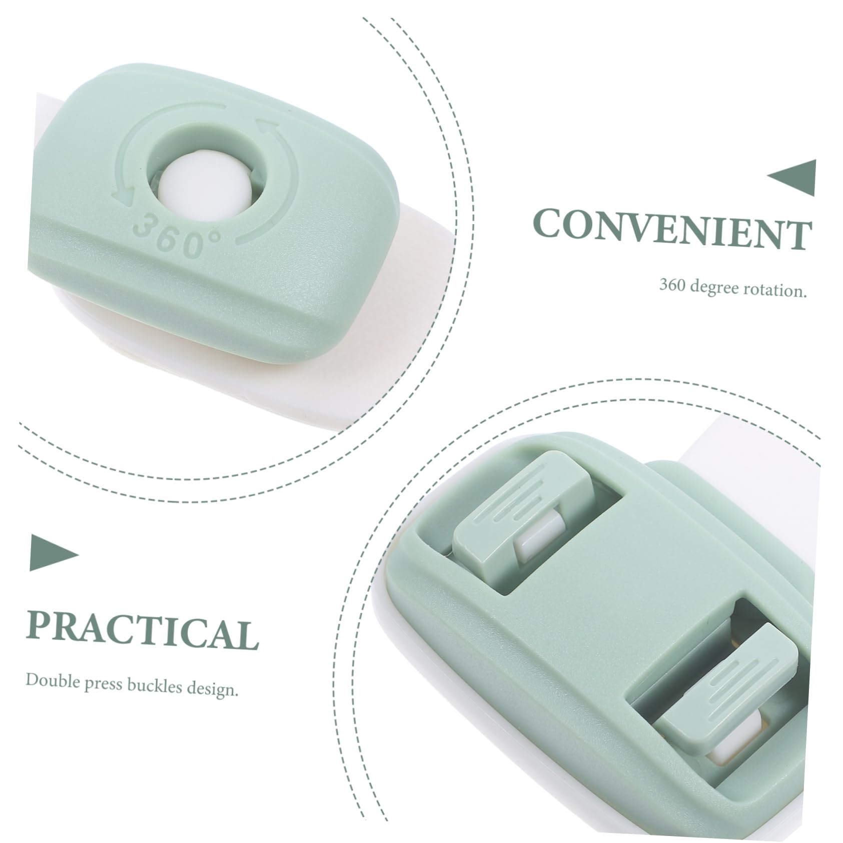 Totority 25-Piece Child Safety Oven & Fridge Locks - ABS Plastic Cabinet & Drawer Locks for Baby Proofing - Green Childproofing Kit for Kitchen Safety & Home Security