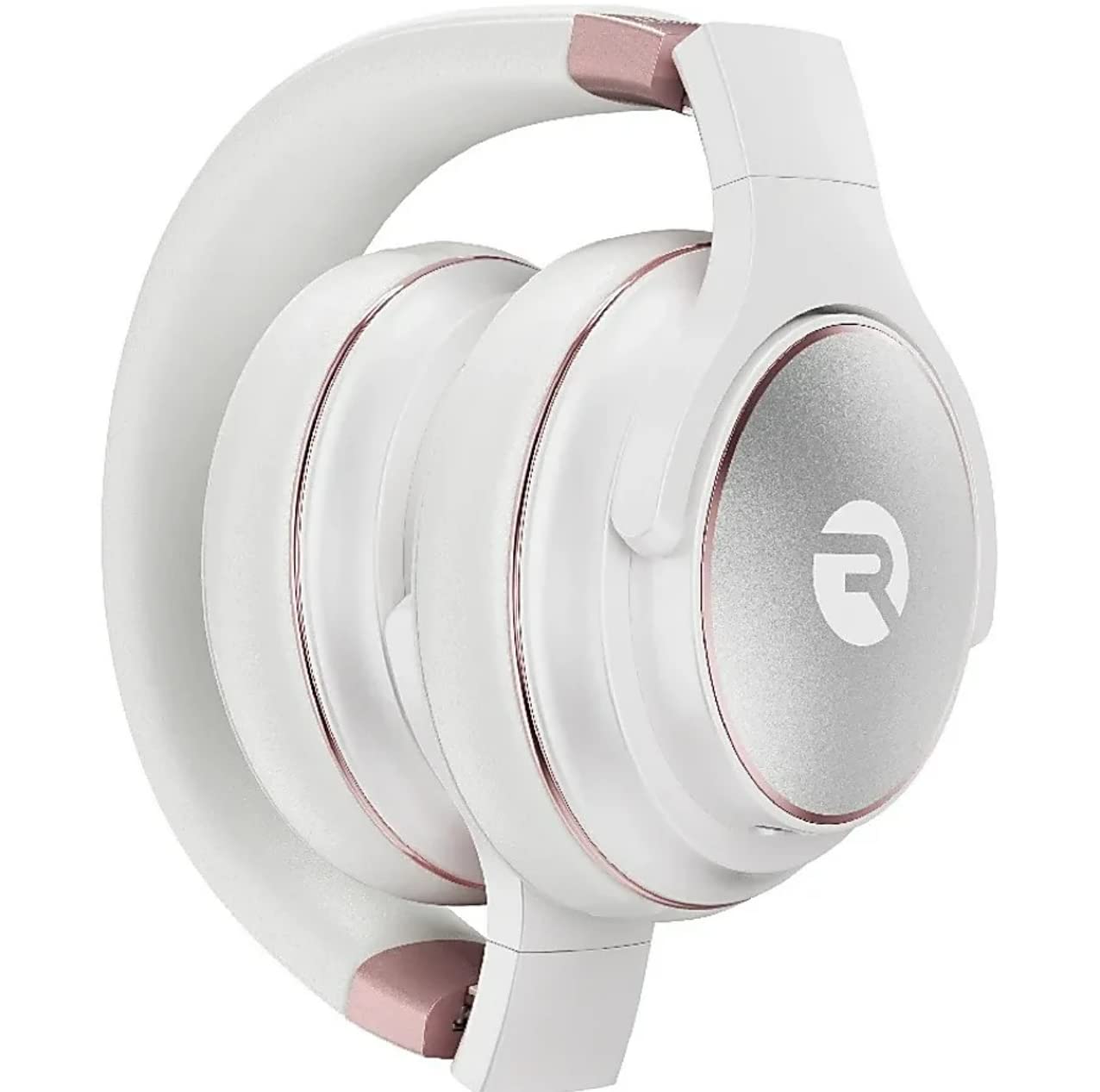 Raycon Everyday Wireless Bluetooth Over-Ear Headphones with Active Noise Cancelling, Built-in Mic, 38H Battery - IPX4 Water Resistant for Gym, Travel & Work (Rose Gold)