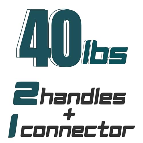 D. Barbell 40LB or 20LB Dumbbell Pair - Black