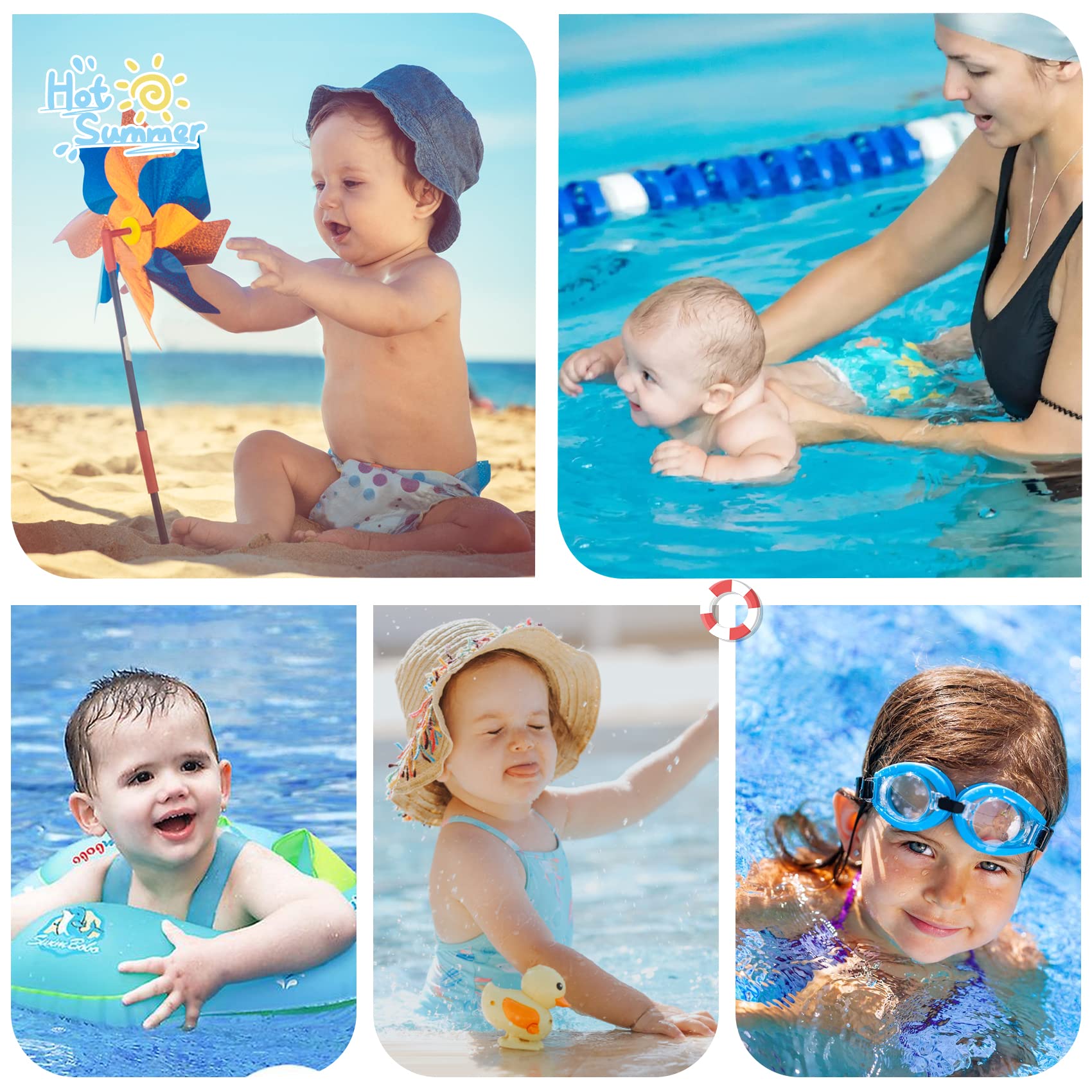 **Reusable Durio Swim Diapers for Toddlers - Washable Baby Swim Diaper for Pool, Beach & Water Play**