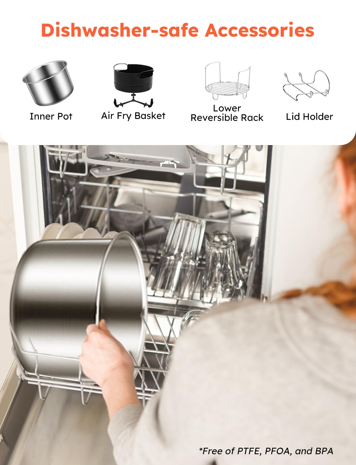 Nuwave Duet 6QT Air Fryer and Electric Pressure Cooker Combo - 2 Switchable Lids, 300 One-Touch Presets, Crisp & Tender Technology, Stainless Steel Pot, 15 Safety Features | Perfect for Healthy Cooking, Meal Prep, and Family Dinners