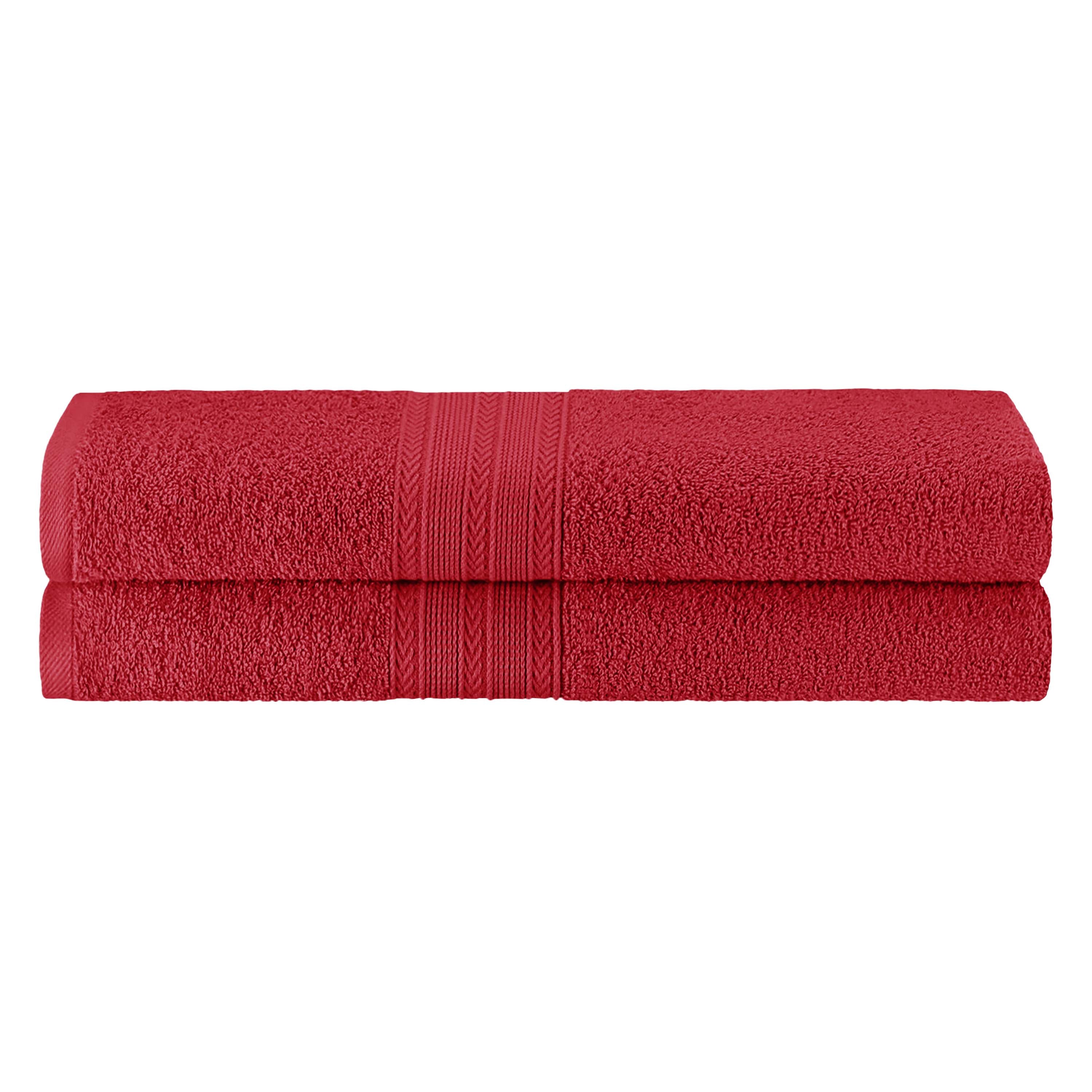 Soft Cotton Eco-Friendly 2-Piece Bath Sheet Towel Set - Ultra Absorbent & Quick Dry for Spa, Beach & Luxury Bathroom