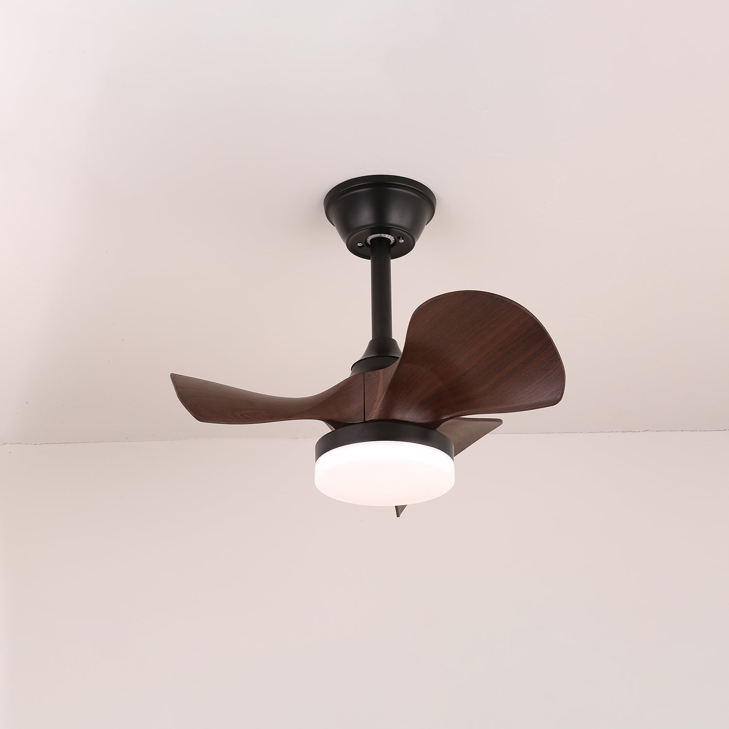 Harper Ceiling Fan with Light Kit - 52 Inch Modern Flush Mount Indoor Ceiling Fan - Energy Efficient LED Light - Perfect for Living Room, Bedroom, and Office Spaces