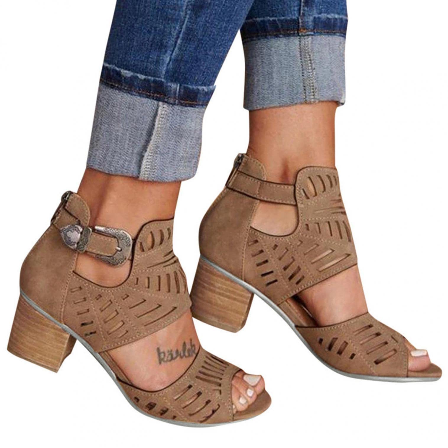 NLOMOCT Women's Heeled Sandals - Elegant Thin High Heel Pumps with Ankle Strap for Party, Wedding & Evening Dress | Comfortable Dress Shoes for Women | Perfect for Prom, Cocktail Events & Date Nights