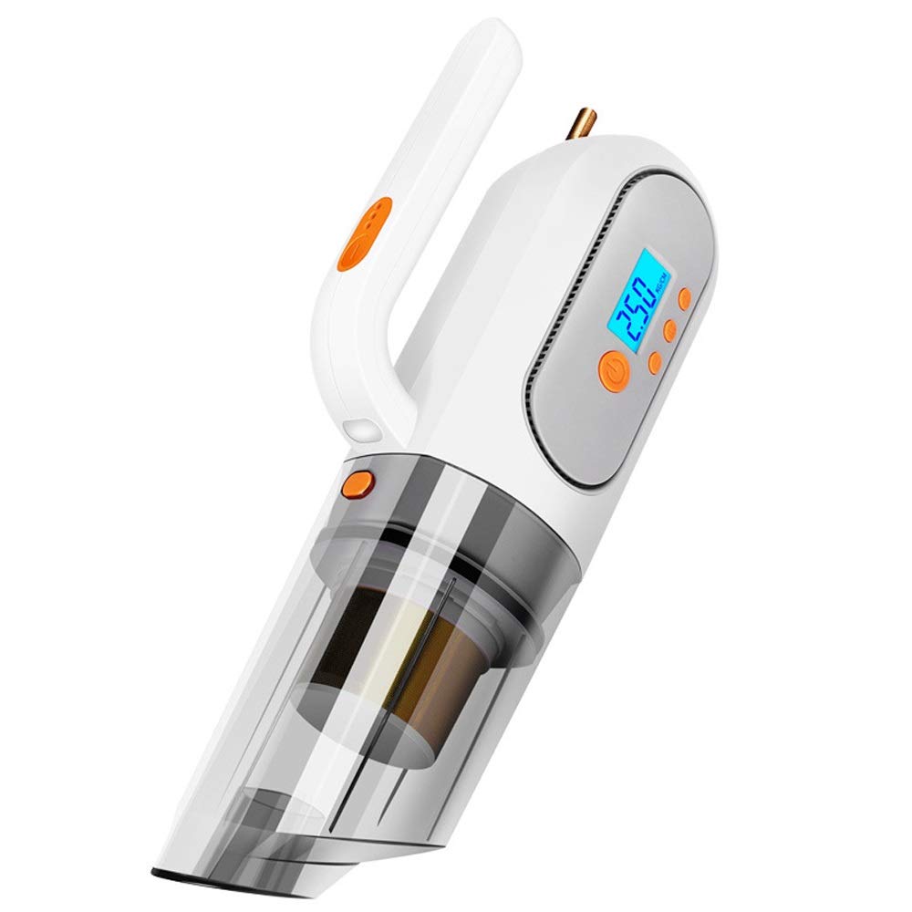 WDBBY Portable 4-in-1 Handheld Car Vacuum Cleaner with Air Pump - White | Compact & Powerful for Car, Home, RV & Boat Cleaning | Ideal for Pet Hair, Dust & Debris Removal