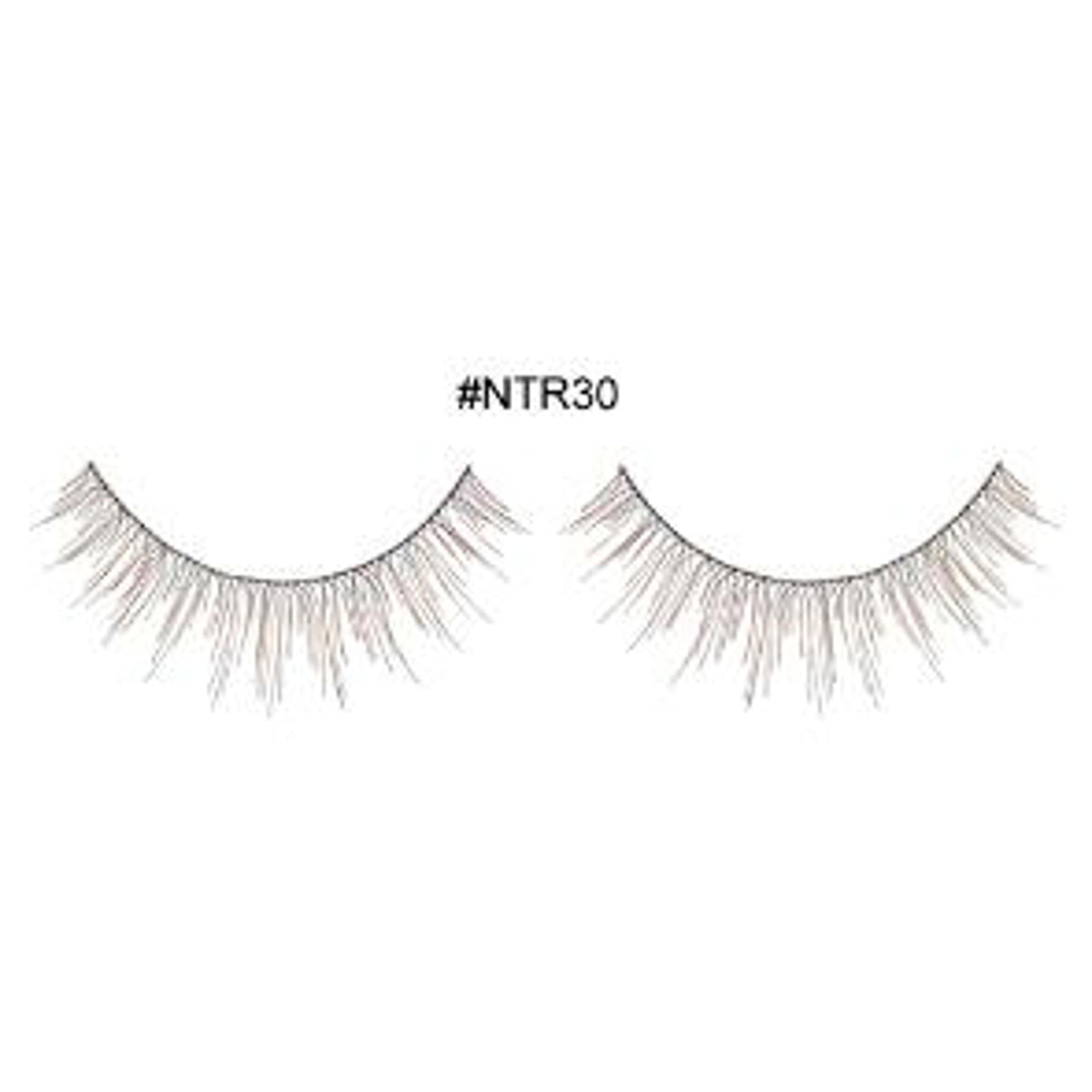 Natural Brown Eyelashes - Soft & Fluffy 3D Faux Mink Lashes (NTR30) | Perfect for Daily Wear, Parties & Special Occasions