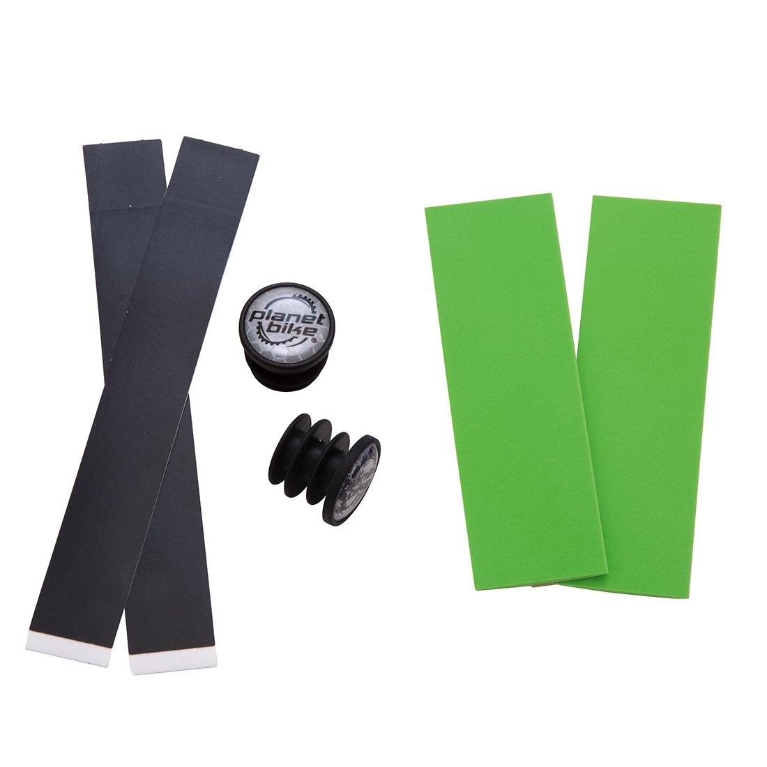 Planet Bike Comfort Cork Handlebar Tape Set - Green, Non-Slip Bicycle Grip Wrap for Road & Mountain Bikes - Perfect for Commuting, Racing & Long-Distance Cycling