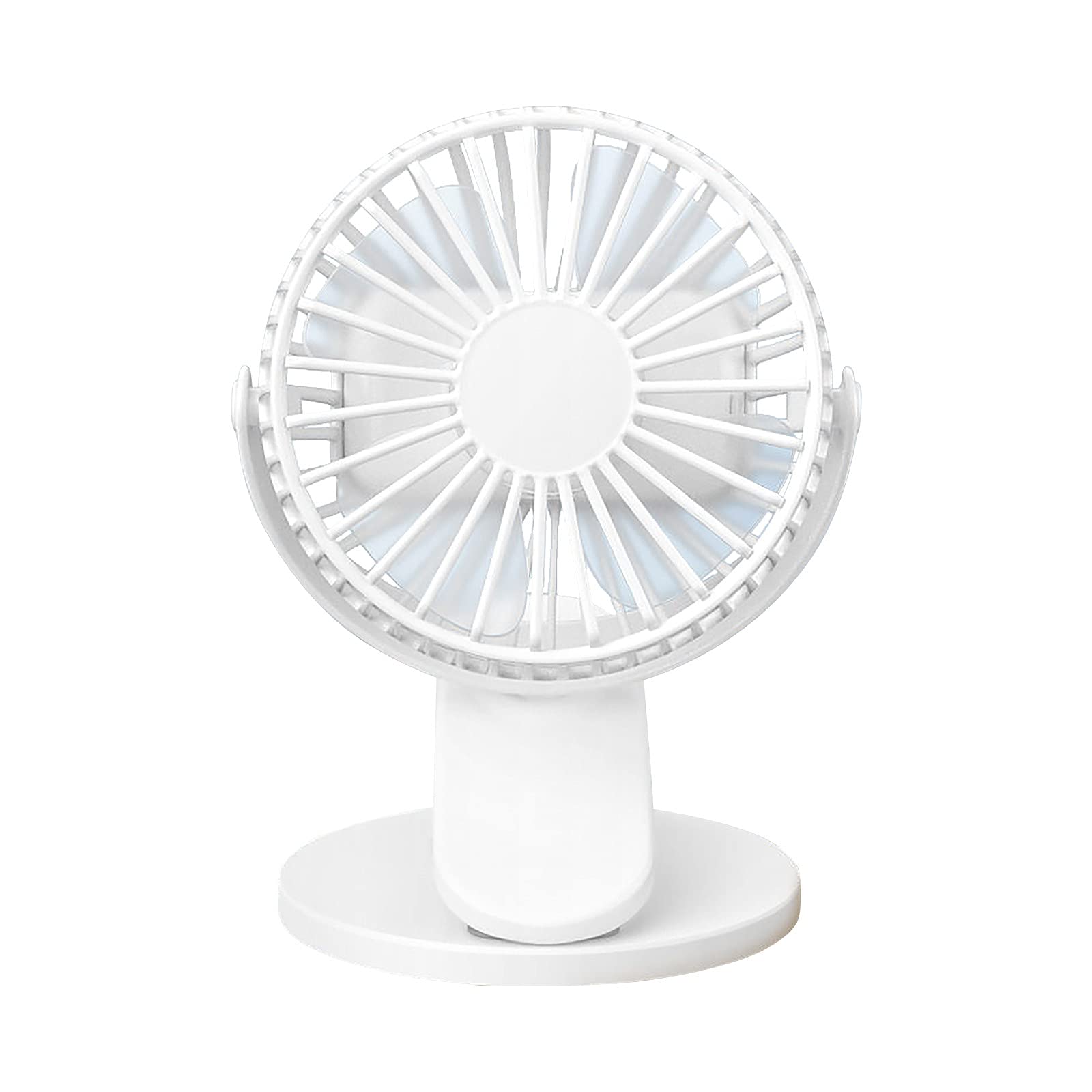 Kuluzego 6#RL Portable Desktop Fan with 360° Rotation & USB Charging - Clip On Mini Fan for Office, Home, Bedroom, Dorm, Travel and Outdoor Use