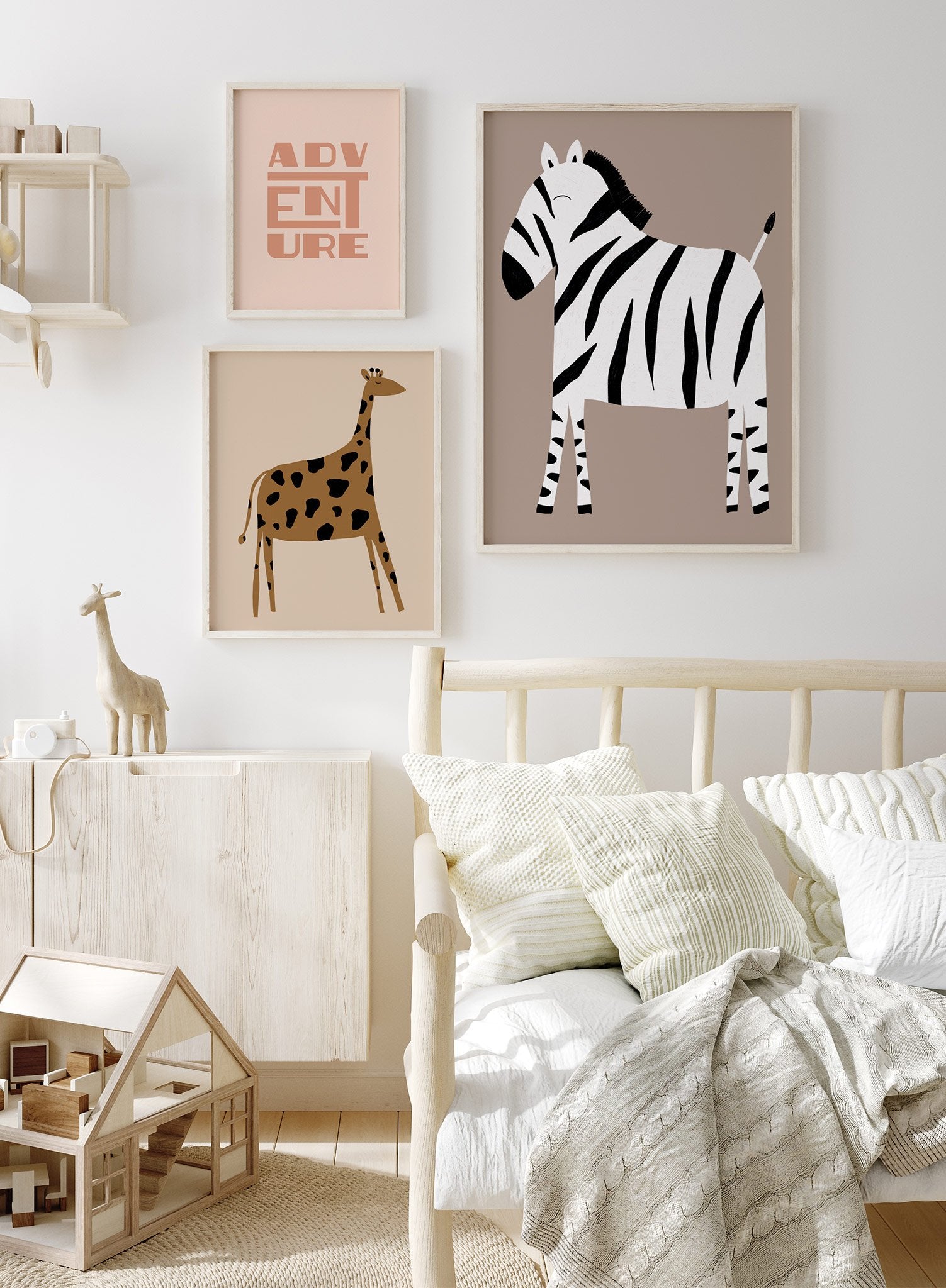 Happy Zebra Poster - Vibrant Animal Wall Art for Kids Room, Nursery, or Classroom Decor - Perfect for Wildlife Lovers & Safari Theme