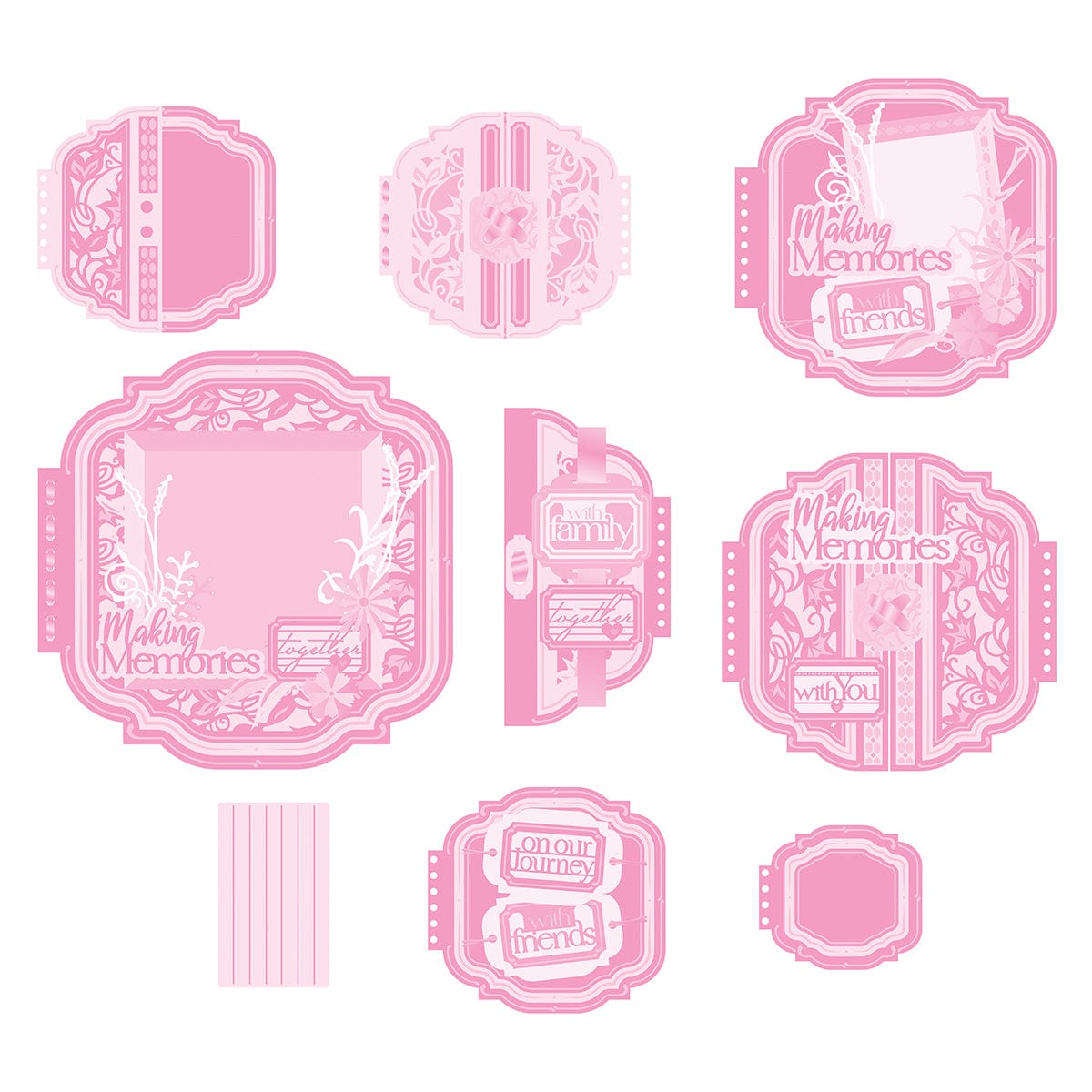 My Memory Book Scrapbooking Kit - Die Cut Set for Creating Keepsakes with Friends | Perfect for DIY Albums, Journals, and Gift Making