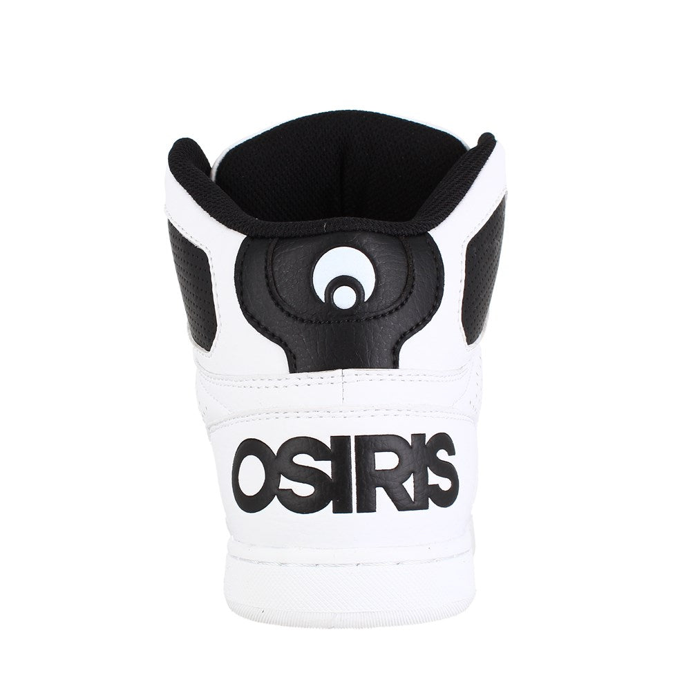 Osiris NYC 83 CLK Skate Shoes for Men & Women - White/Black/White High Top Sneakers - Retro Style for Skateboarding & Streetwear Fashion