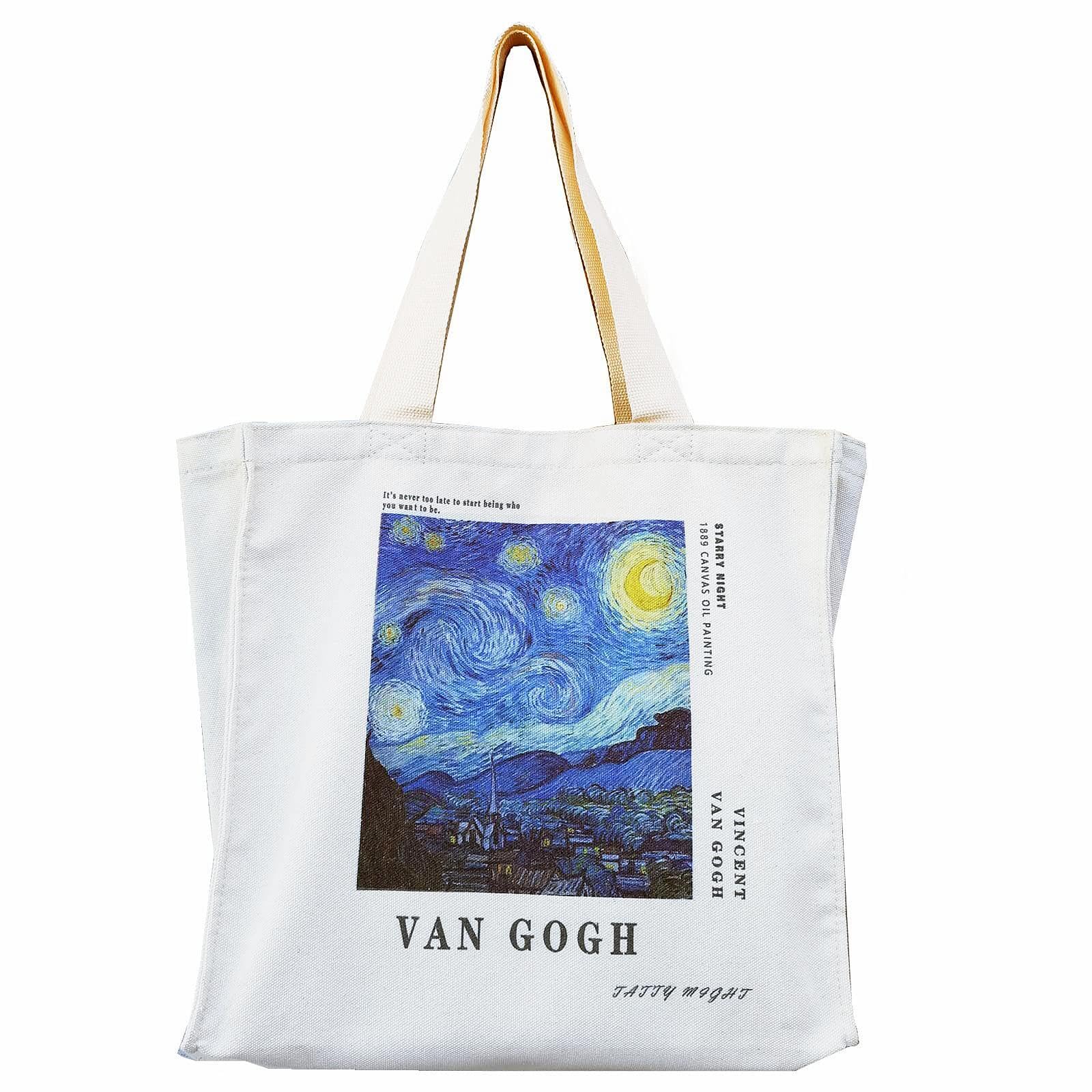 Stylish BROADREAM Canvas Tote Bag with Zipper Closure & Interior Pockets - Fashionable Shoulder Bag for Women, Perfect for Shopping, Beach, Work & Travel
