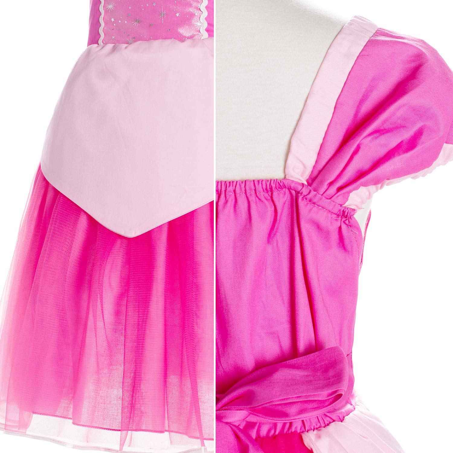 **Princess Costume Dress for Toddler Girls - Birthday Party, Dress Up & Pretend Play - Sparkly Tutu Gown for Halloween, Christmas & Special Occasions**