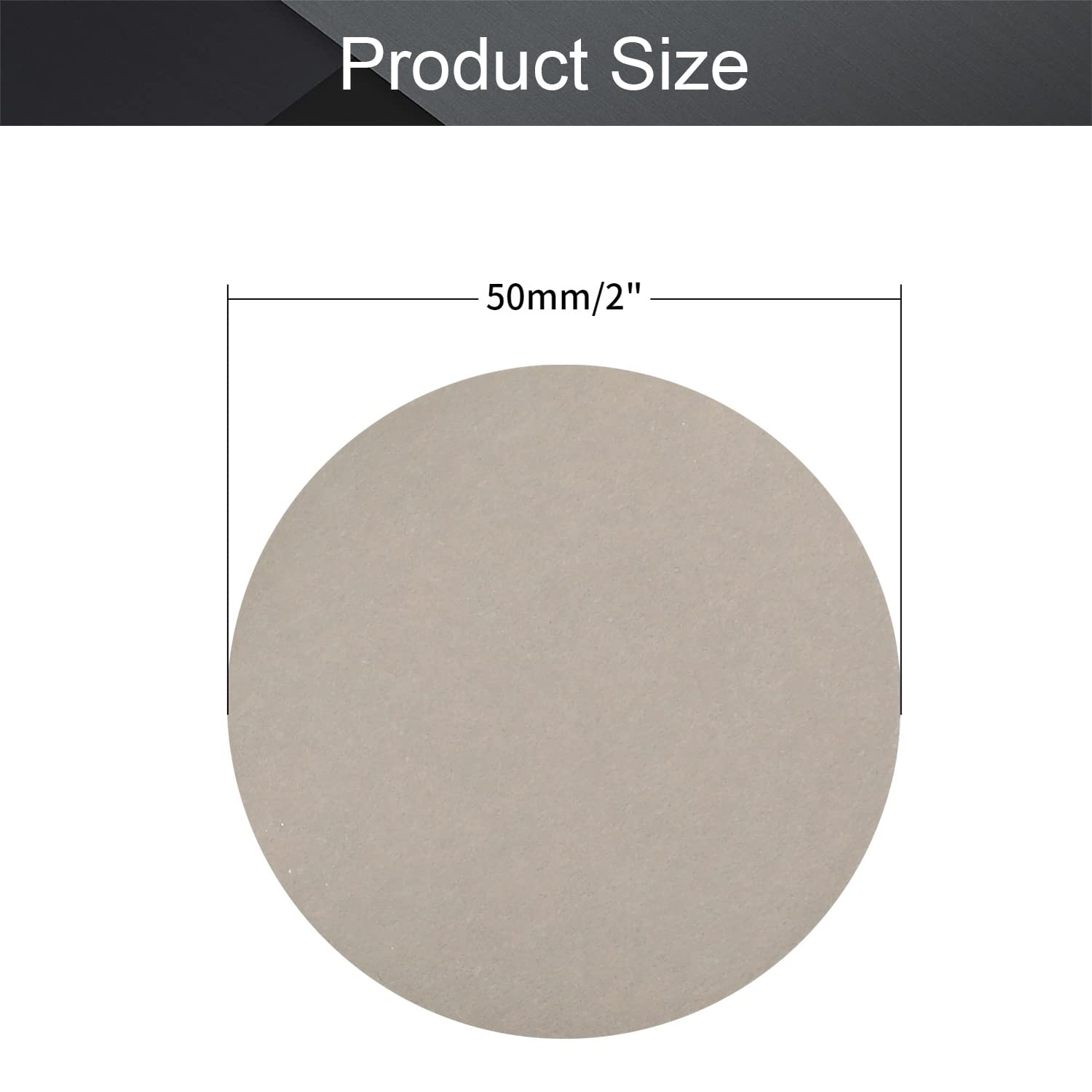 Utoolmart 2-inch Wet Dry Sander Sheets - 30pcs Silicon Carbide 5000 Grit Waterproof Sanding Discs for Wood, Metal, Jewelry & Car Polishing - Perfect for Furniture Finishing, Mirror Polishing & DIY Projects