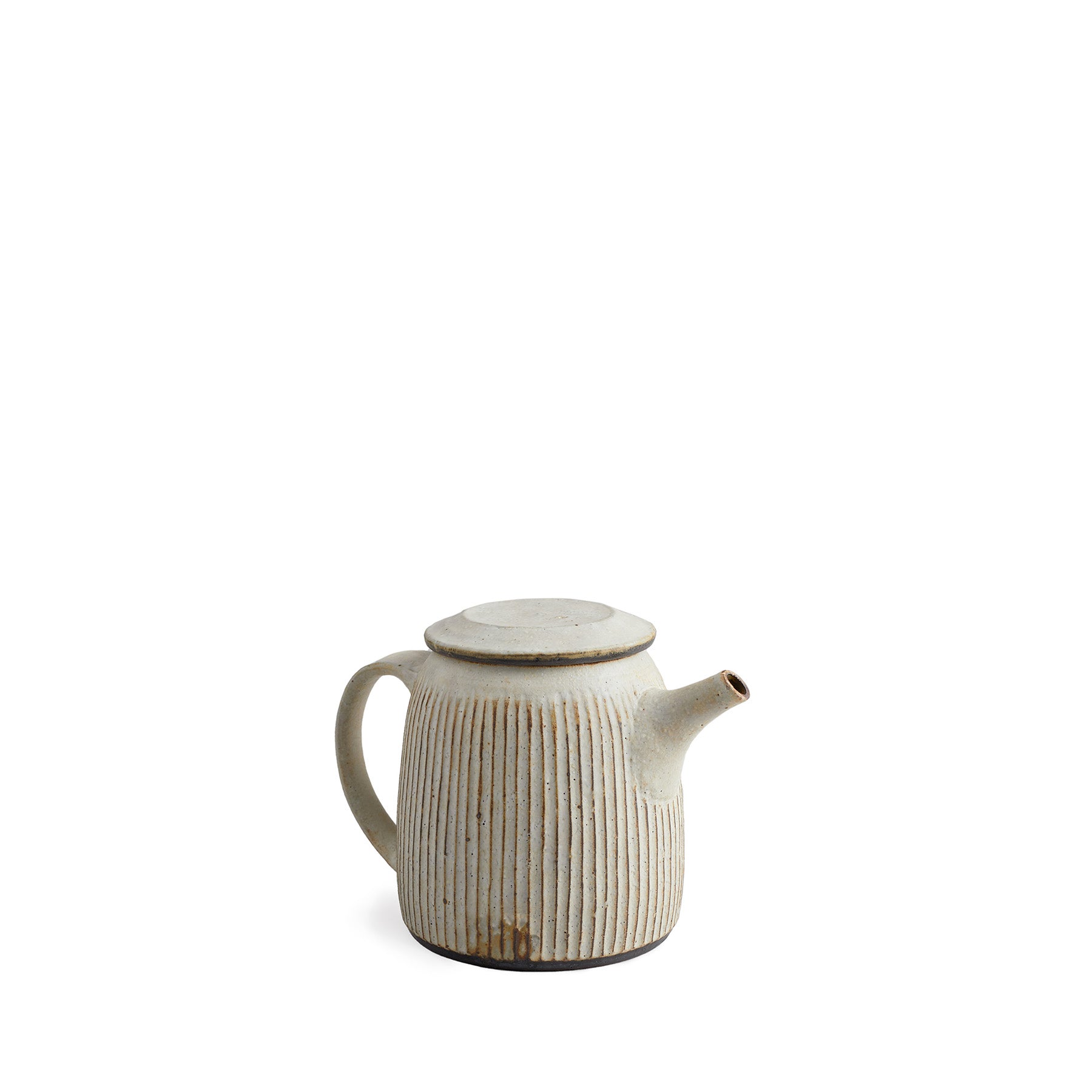 Elegant Small Pleated Teapot - Ceramic Japanese Style Tea Pot with Stainless Steel Infuser - Perfect for Loose Leaf Tea, Home Tea Ceremonies & Gift Giving