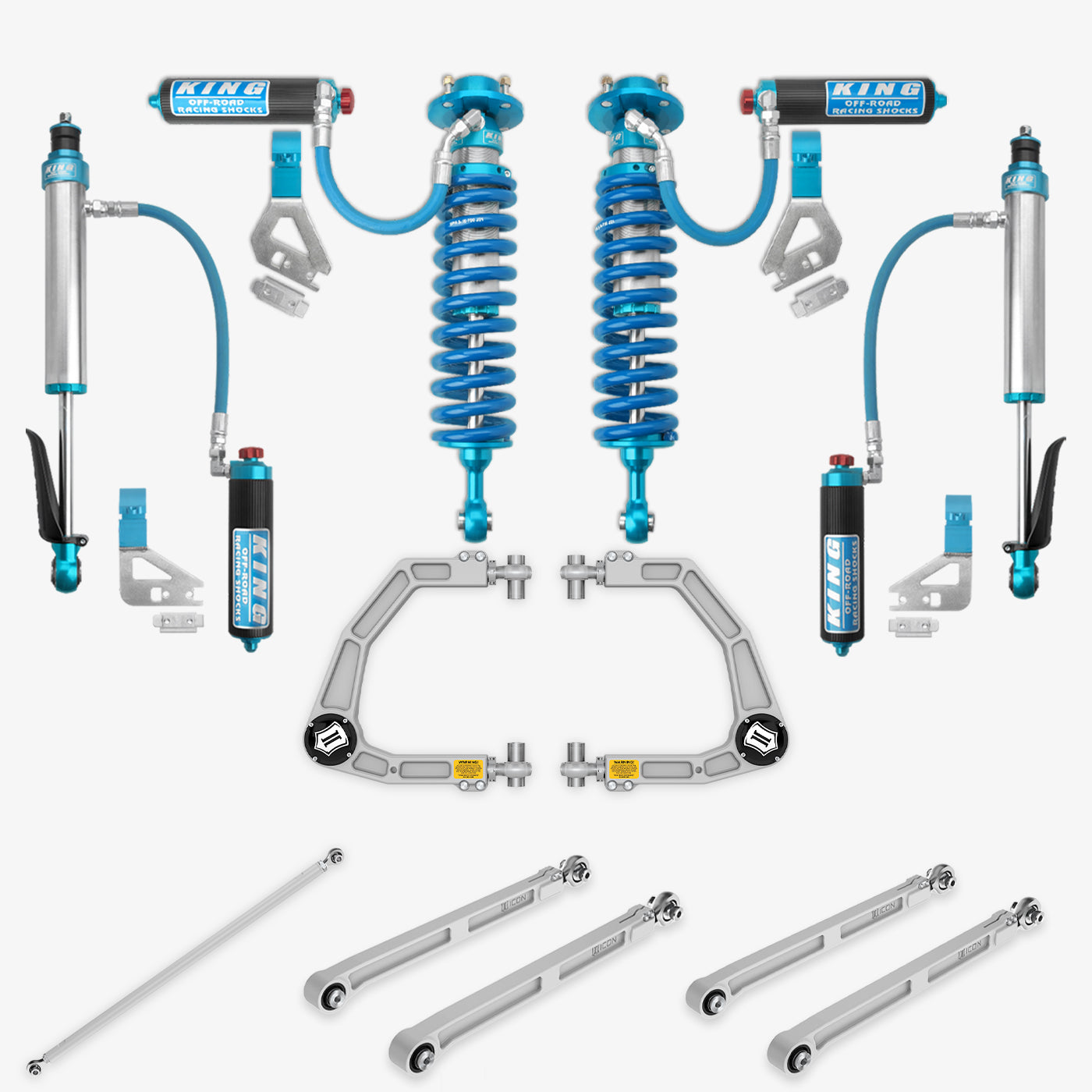 Toyota Tundra King 2.5 RR Coilovers & Rear Shocks with Upper Arms & Trailing Arm Combo Kit for 2022-2025 Models - Off-Road Suspension Upgrade for Enhanced Performance & Durability