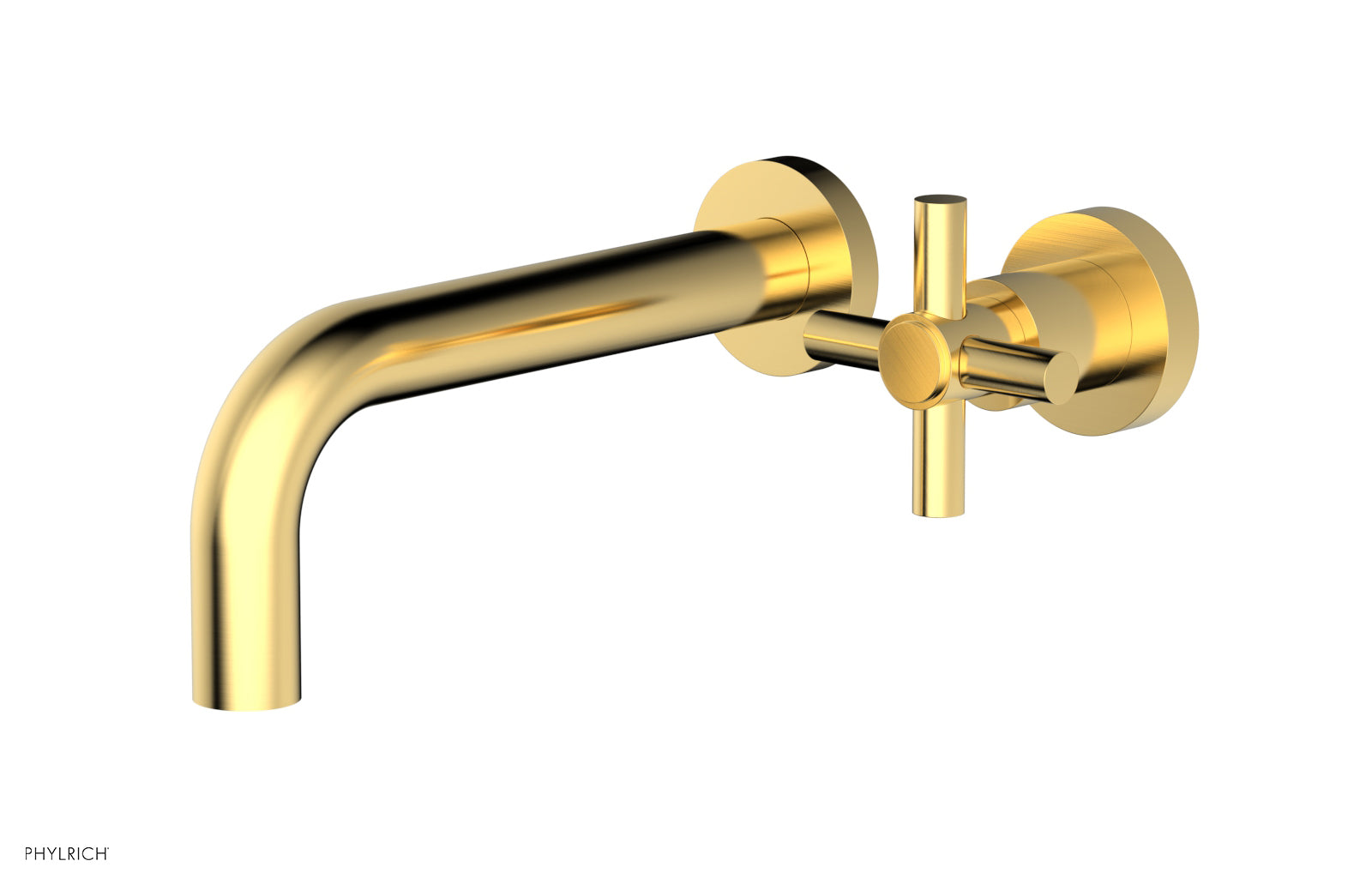 D131-15 Single Handle Wall Mount Lavatory Faucet Set - Cross Handle Design for Bathroom Sink, Perfect for Modern Home & Commercial Use