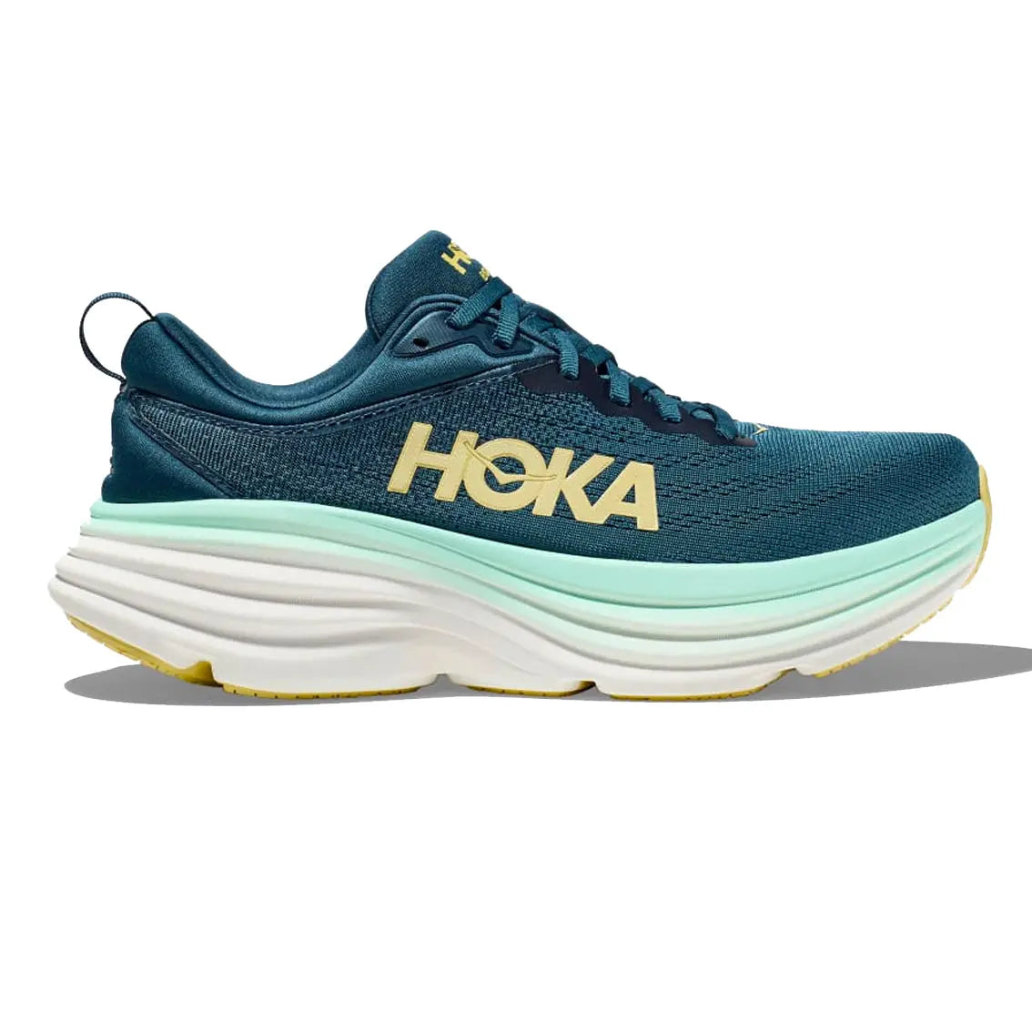 Men's HOKA Bondi 8 Running Shoes - Ultra-Cushioned Road Shoes for Long-Distance Running & Walking - Perfect for Marathon Training, Jogging & Everyday Comfort