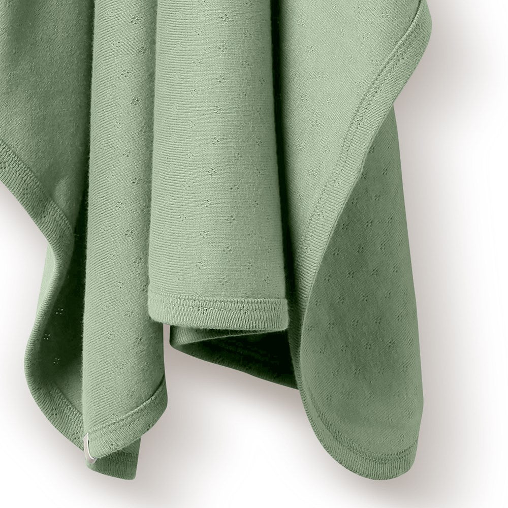 Organic Pointelle Bunny Rug - Soft & Cozy Baby Nursery Blanket for Playtime, Crib, and Photo Shoots | Eco-Friendly & Hypoallergenic