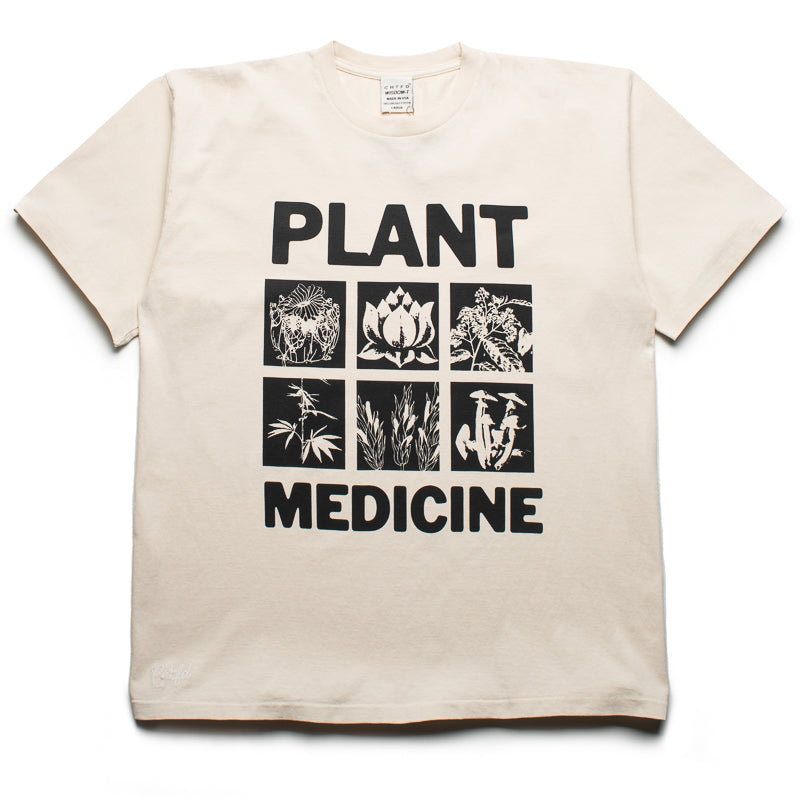 CRTFD Plant Medicine Tee - 100% Organic Cotton Natural Herbal Print T-Shirt for Yoga, Meditation & Holistic Healing