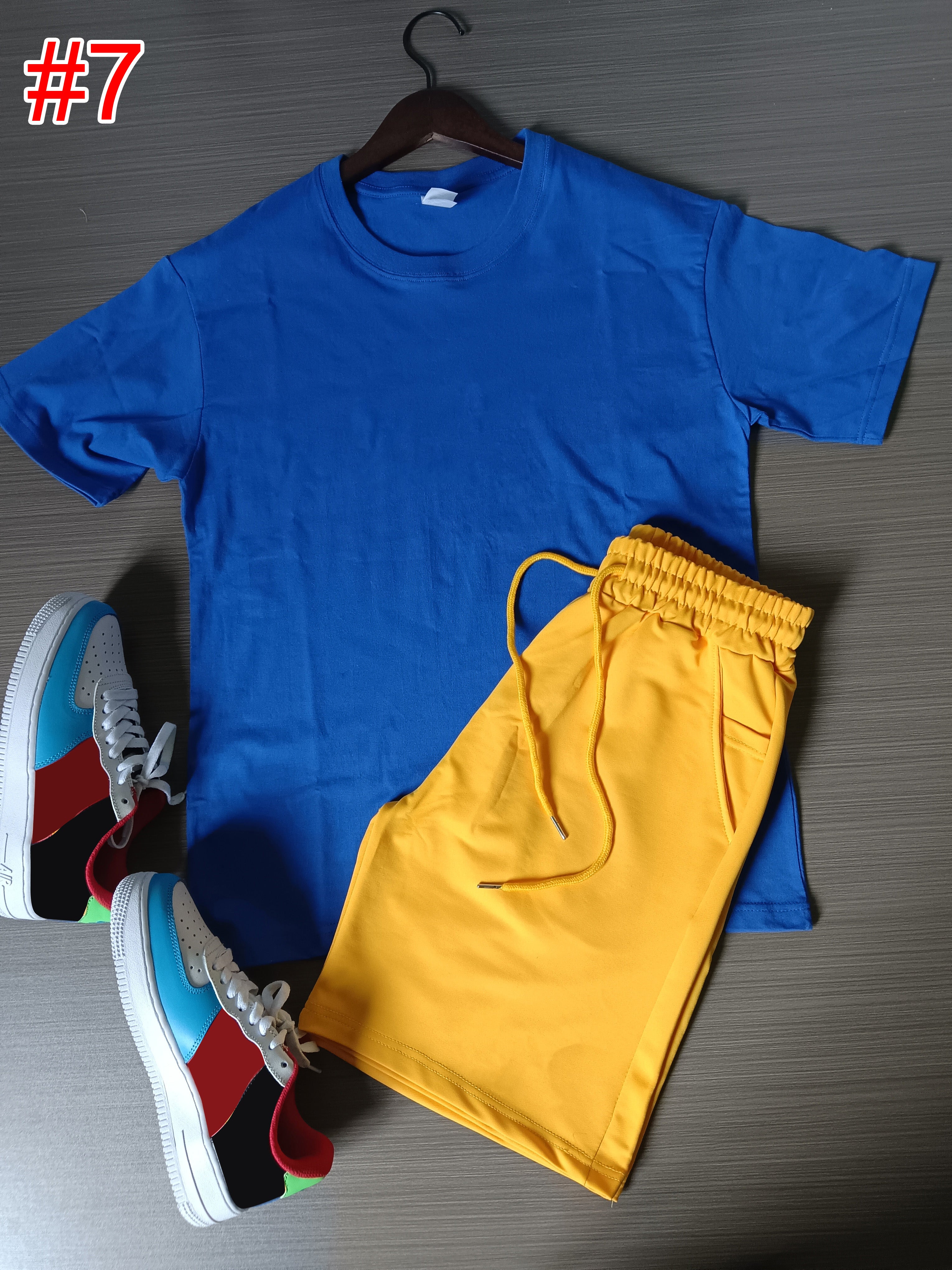 Men's Casual Short Sleeve T-Shirt & Athletic Shorts Set - Comfortable Summer Outfit for Gym, Running, and Outdoor Activities
