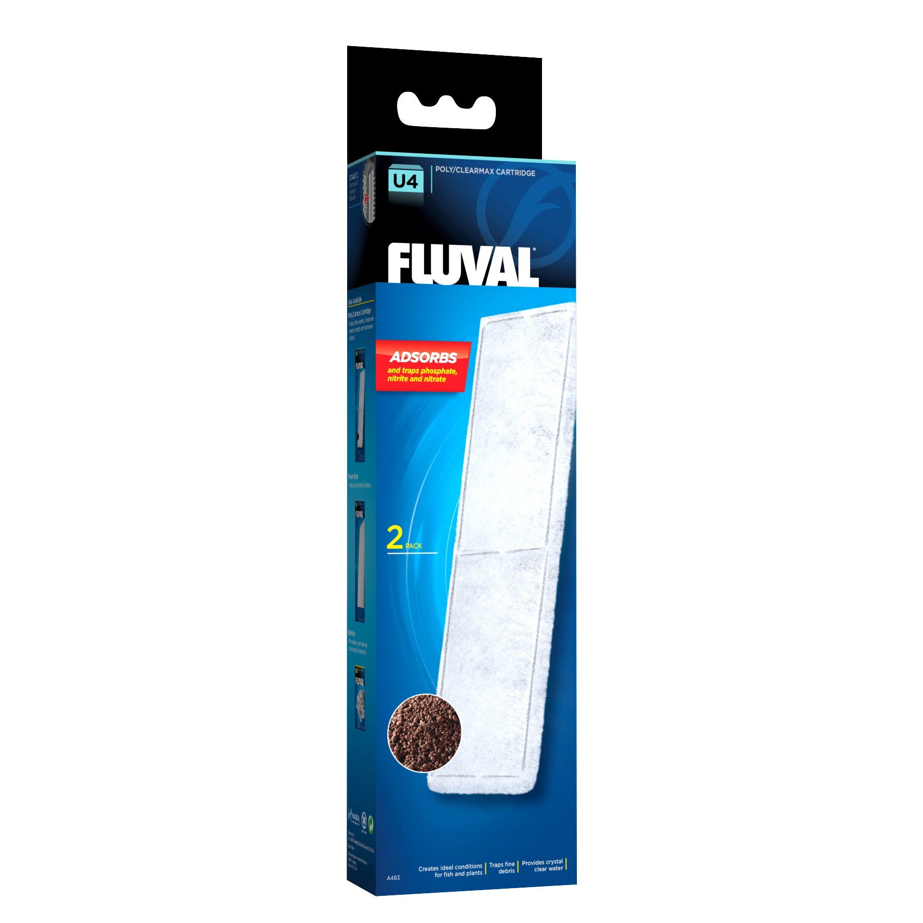 Fluval Underwater Filter Replacement Pads - Bio Foam, Poly Max & Poly Carb Cartridges for Aquarium Fish Tank Filtration System - Perfect for Freshwater & Saltwater Tanks