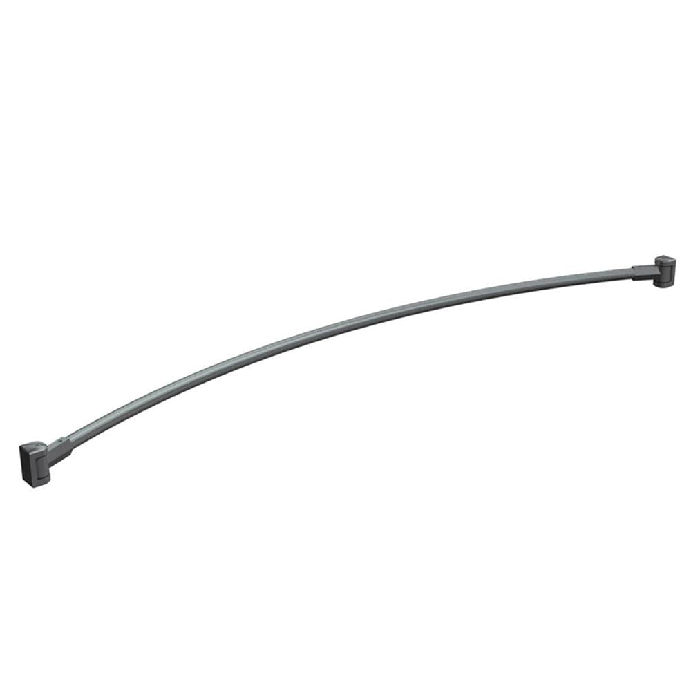 ASI 1201 Curved Shower Curtain Rod with Mounting Brackets - 63-Inch Satin Nickel Finish for Bathroom & Spa Style Upgrade