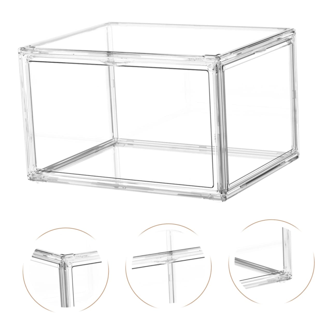 Acrylic Storage Box with Lid - Stackable Plastic Organizer for Cereal, Baby Toys, Kids Action Figures, Blocks & Puzzles - Perfect for Pantry, Playroom & Closet Organization