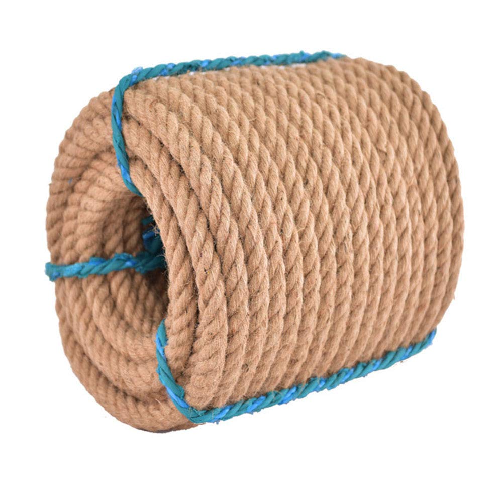 LSYOA Natural Jute Rope - 50mm Thick Braided Hemp Cord for DIY Crafts, Gardening, Packing, Survival & Home Decor (15m Length) | Perfect for Macrame Projects, Plant Hangers, Gift Wrapping & Outdoor Activities