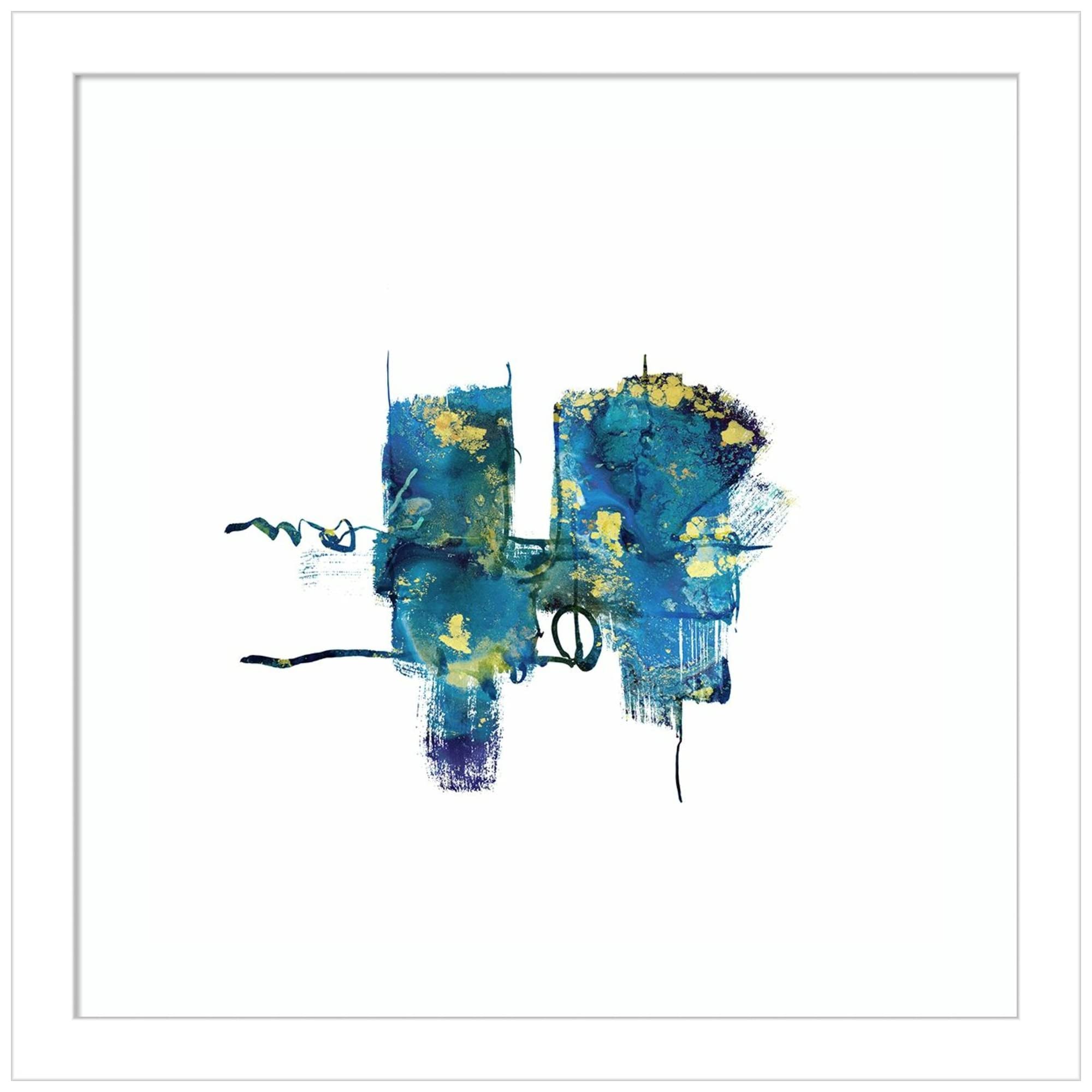 Amanti Art Wood Framed Wall Art Print - Eastern Visions 13 by Jaclyn Frances, 13x13 Inches, Svelte White Frame - Perfect for Living Room, Bedroom & Office Decor