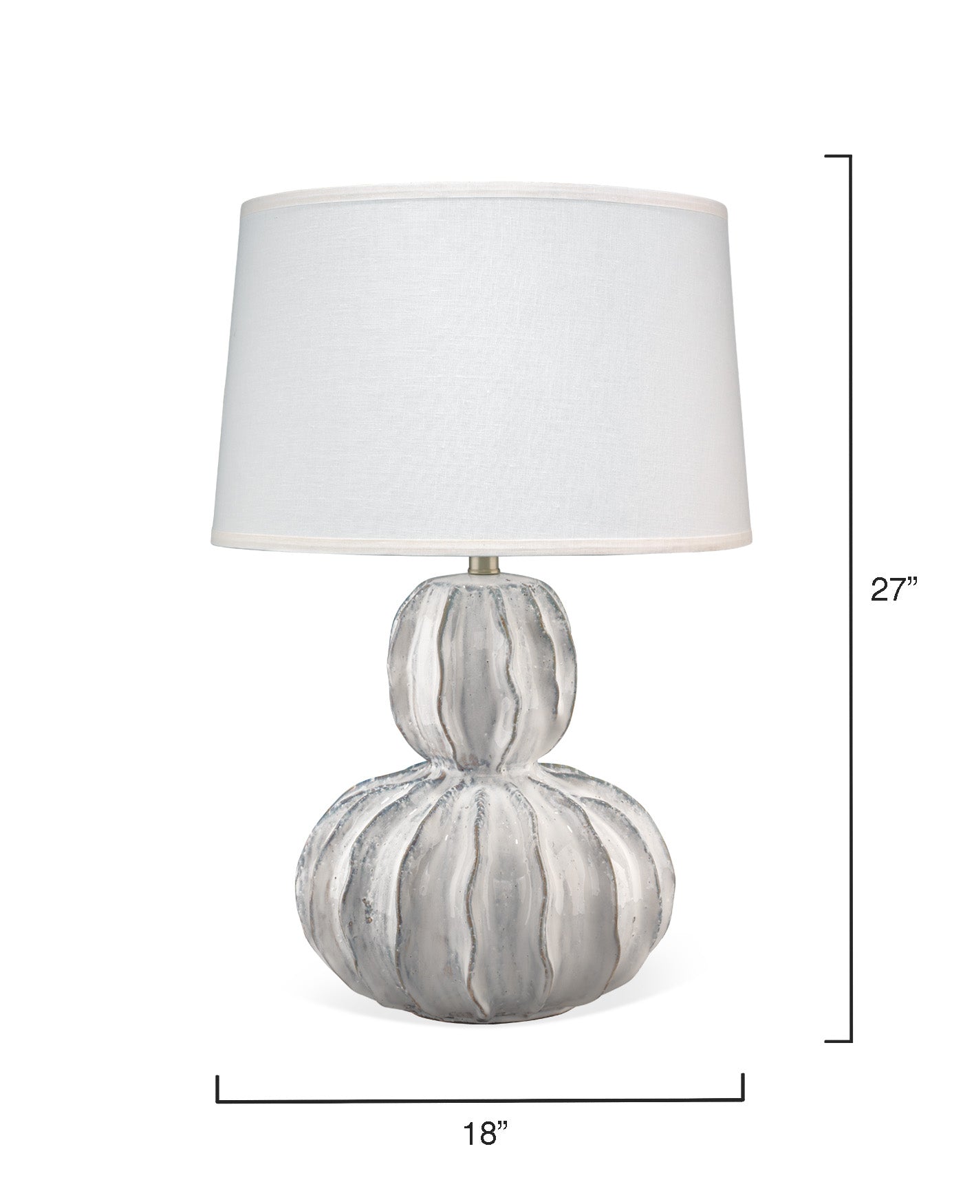 Stylish Oceane Gourd Table Lamp - Modern Home Decor Lighting for Bedroom, Living Room & Office - Perfect for Nightstands, Desks & Cozy Reading Nooks