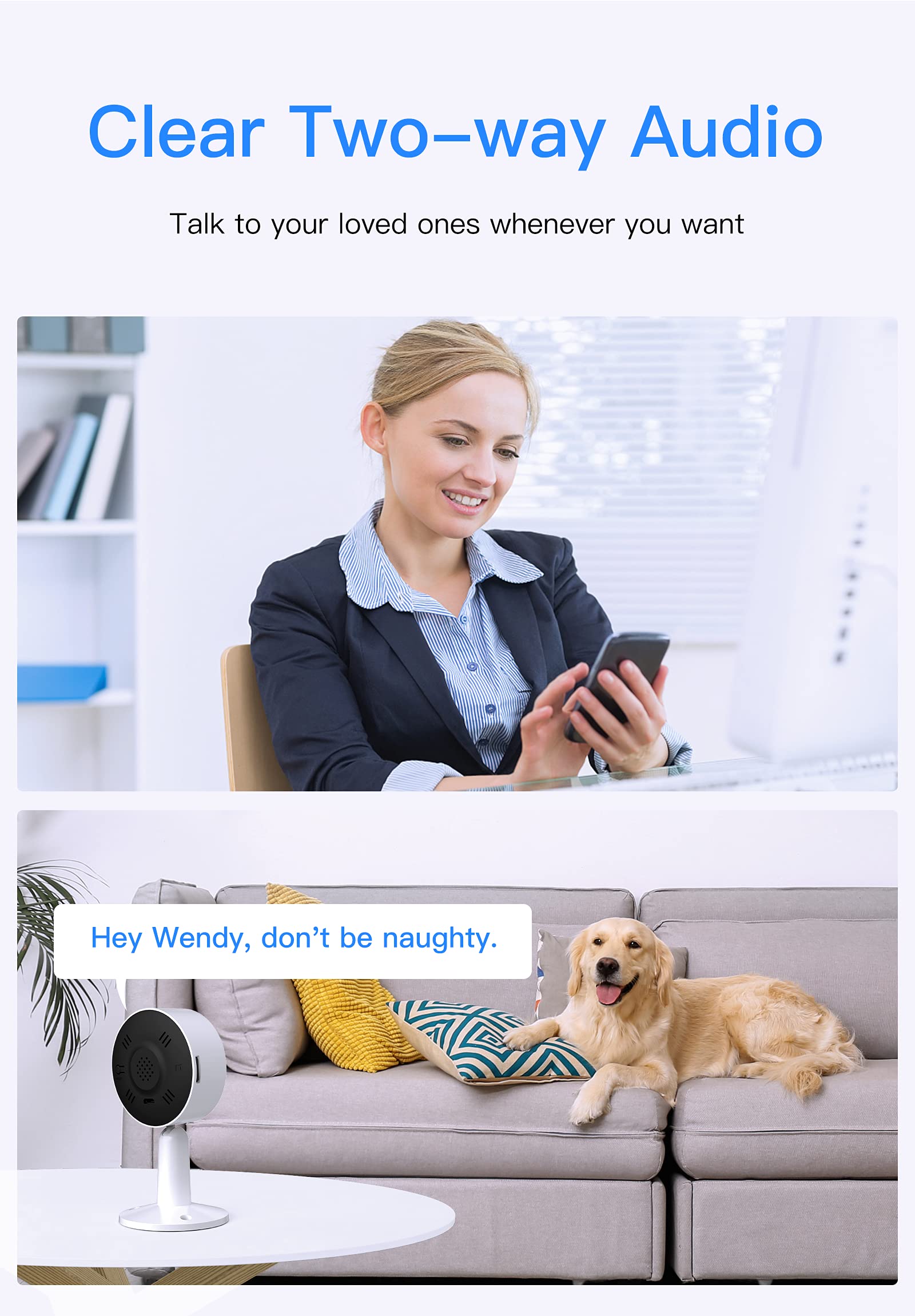 Arenti 4MP Indoor Security Camera 3 Pack - 2.5K HD Baby Monitor & Pet Camera with Motion/Sound Detection, Night Vision, 2-Way Audio, Phone App - Ideal for Home, Nursery, Pet Monitoring (IN1Q 3PC)