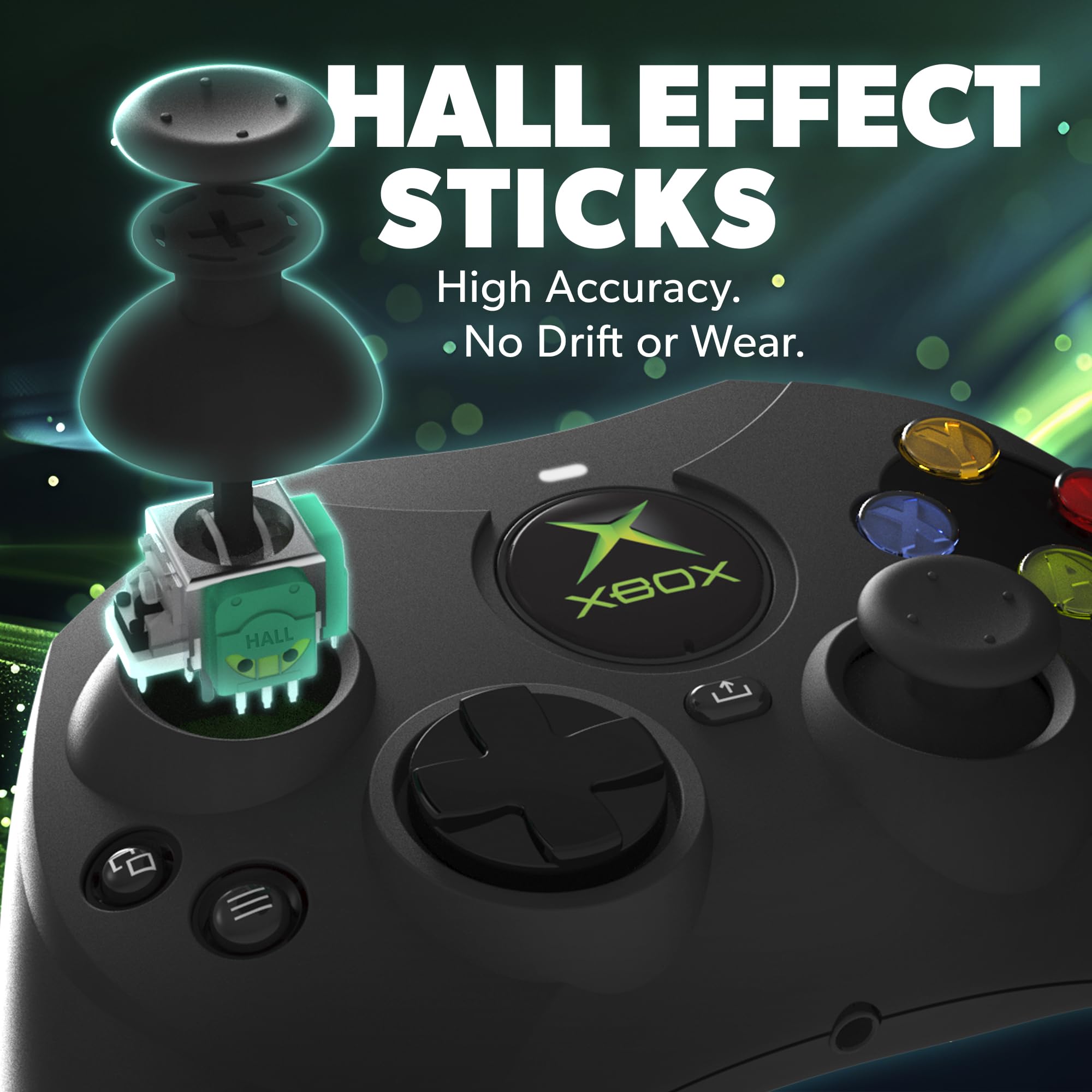 Hyperkin DuchesS Wired Controller for Xbox Series X|S & PC - Officially Licensed Hall Effect Gamepad with 3.5mm Audio Jack & Impulse Triggers | Perfect for Competitive Gaming & Long Play Sessions on Windows 10/11 & Xbox One