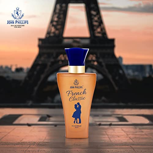 John Phillips™ Blue Angel & French Classic Women's Perfume - Eau De Toilette for Daily Wear | Floral Fragrance for Casual, Office & Date Night | Long-Lasting French Perfume for Women