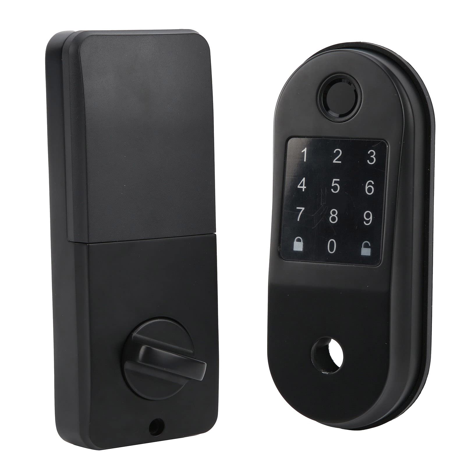 Smart Deadbolt Lock - Fingerprint & Biometric Entry Door Lock with Touch Screen Keypad - Secure Home & Hotel Security System for Front Doors, Apartments & Vacation Rentals