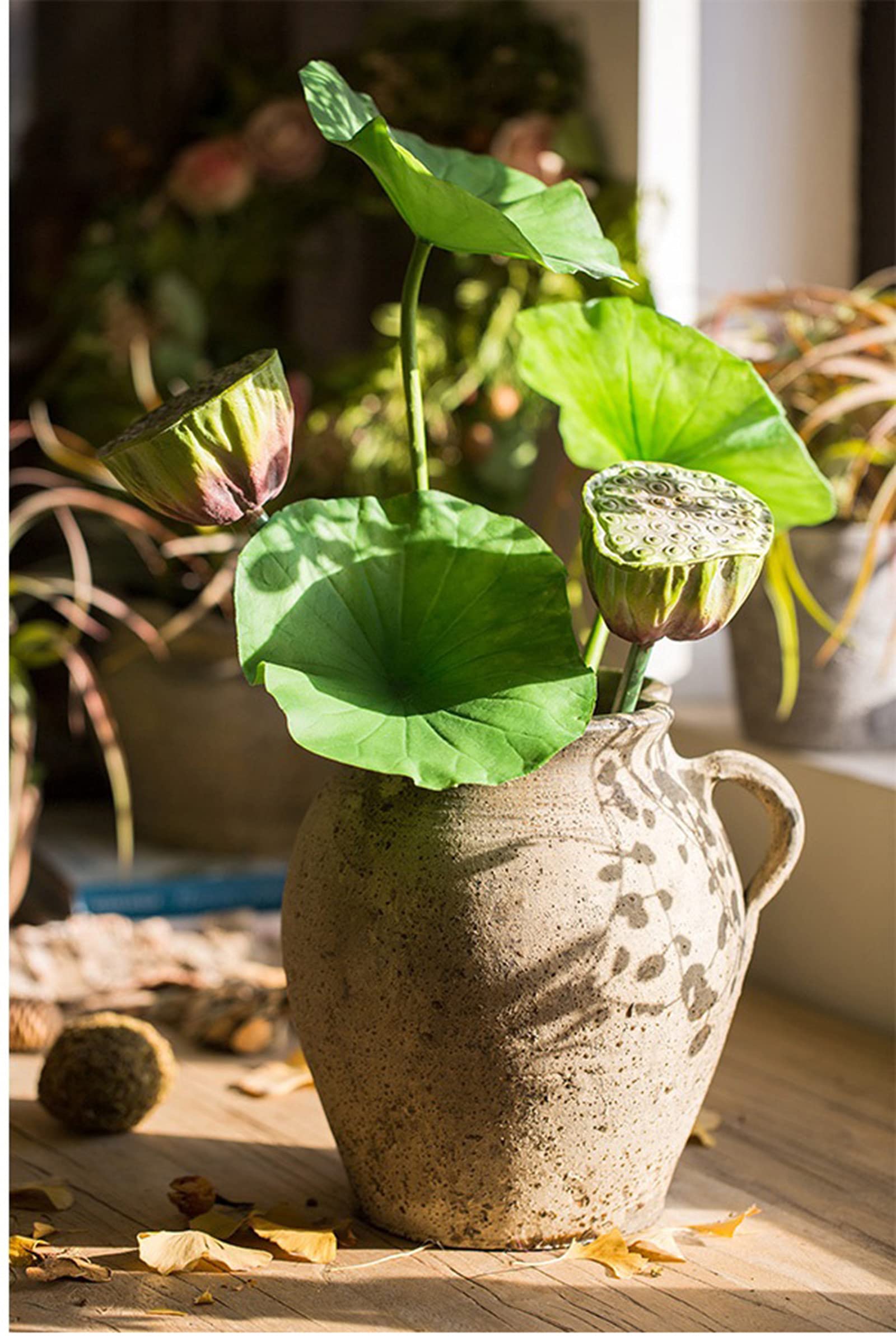Retro Style Terracotta Bonsai Flower Pot - 23x33cm Art Planter for Indoor Plants, Balcony & Small Garden Decor | Perfect for Succulents, Herbs & Flower Arrangements