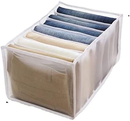 WEFIYERS 7-Grid Foldable Washable Wardrobe Organizer - Clothes Storage Box for Bedroom, Closet & Travel | Perfect for T-Shirts, Underwear & Accessories