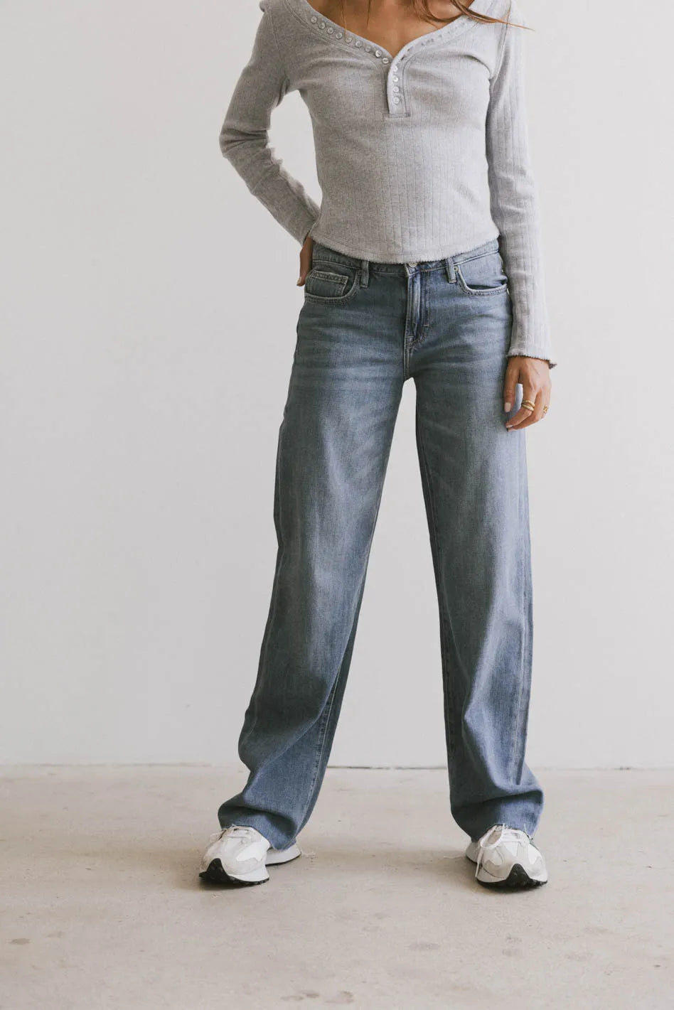Albany Wide Leg Jeans for Women - High Waist Stretch Denim Pants - Comfortable & Trendy Casual Wear for Everyday Outfits | Perfect for Work, Weekend & Travel