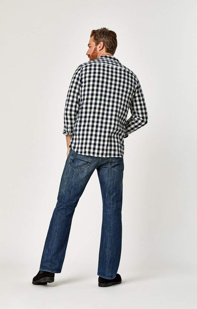 Mavi Josh Men's Bootcut Jeans - Regular Rise, Classic Fit Denim Pants for Casual Wear & Everyday Comfort