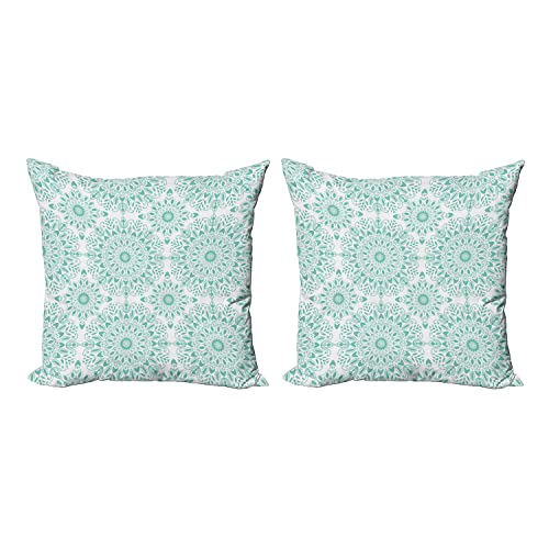 Aqua and White