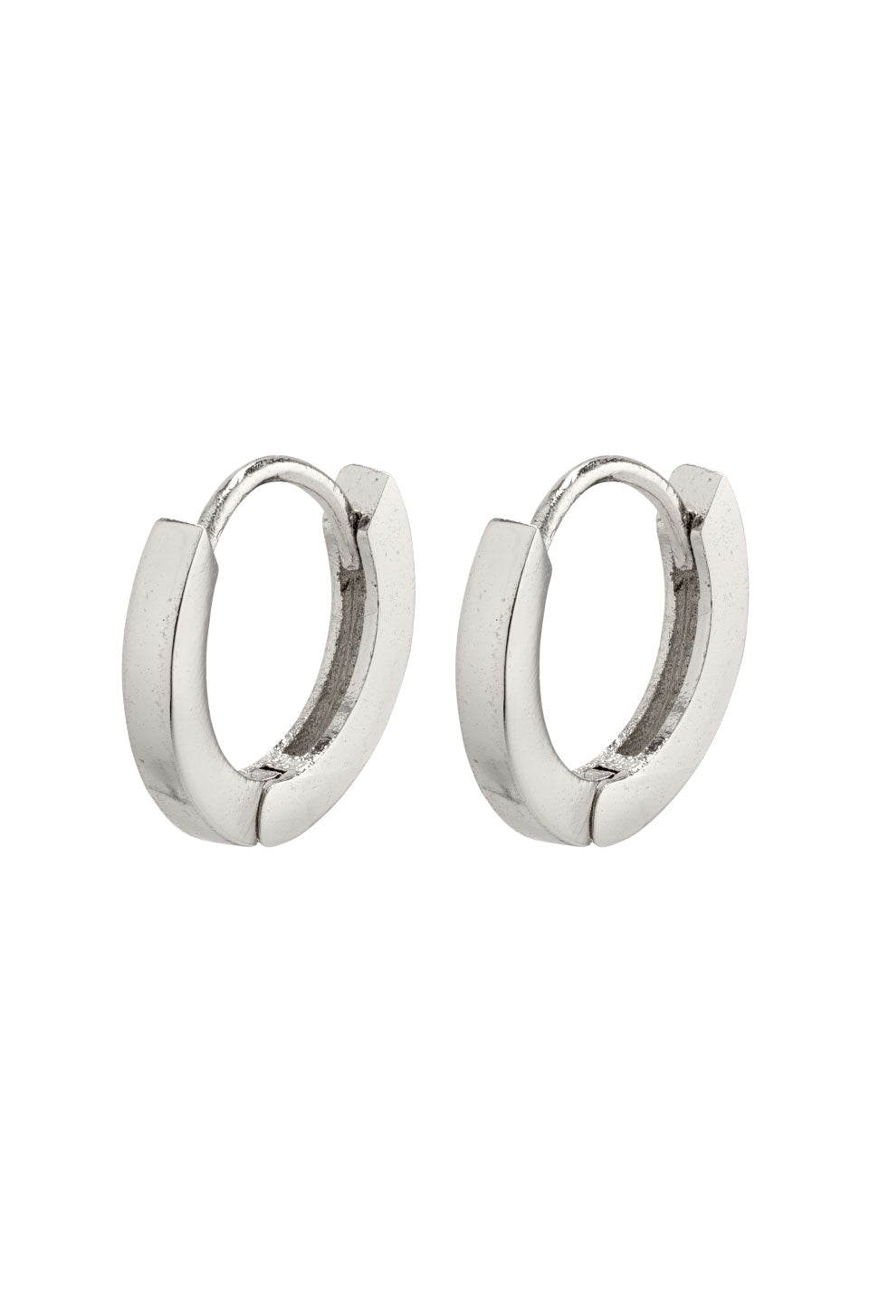Arnelle Mini Silver Plated Hoop Huggy Earrings for Women - Dainty Everyday Stud Earrings for Work, Date Night & Casual Outfits