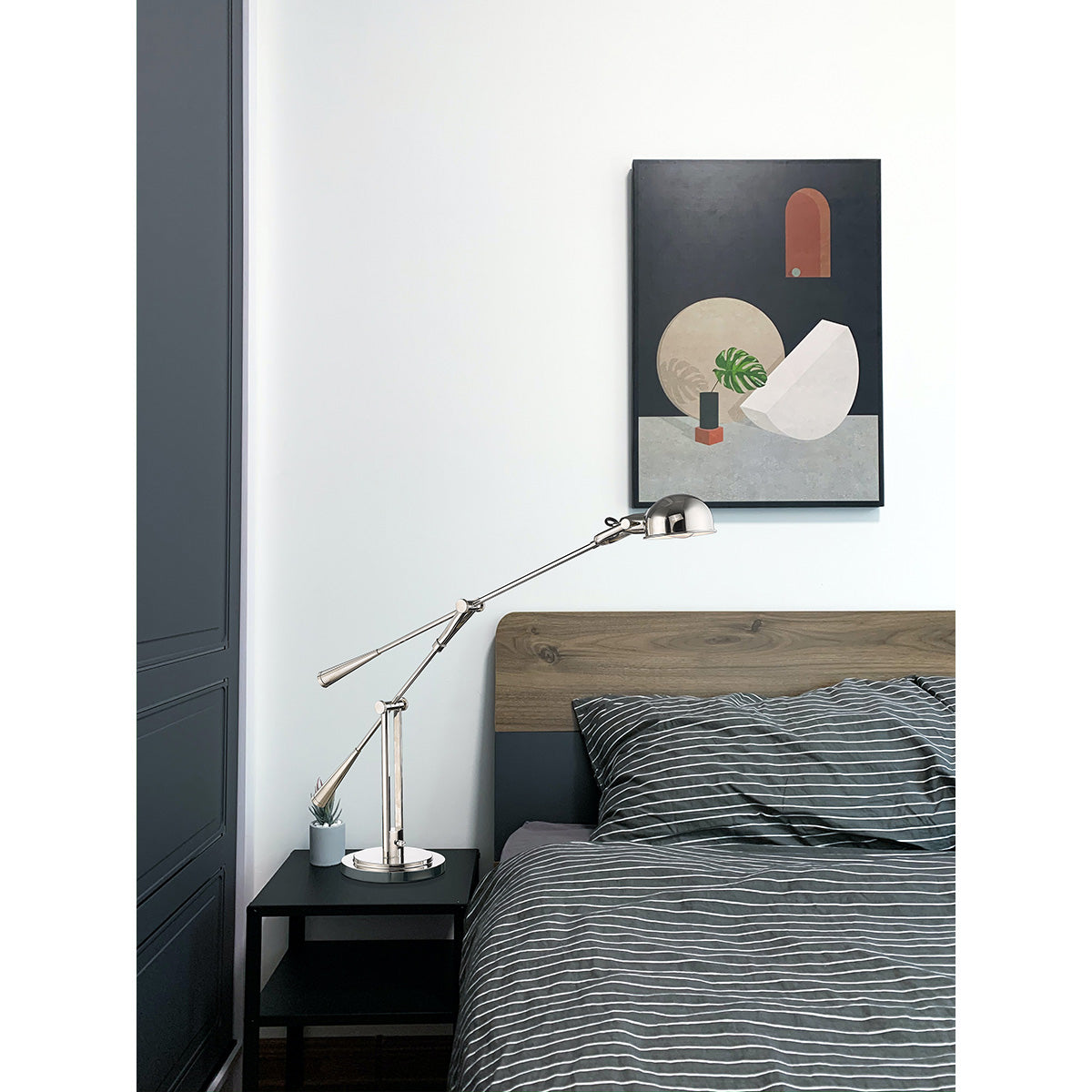 Stylish Gramercy Park Table Lamp - Modern LED Desk Light for Living Room, Bedroom & Office - Perfect for Reading, Working & Decor