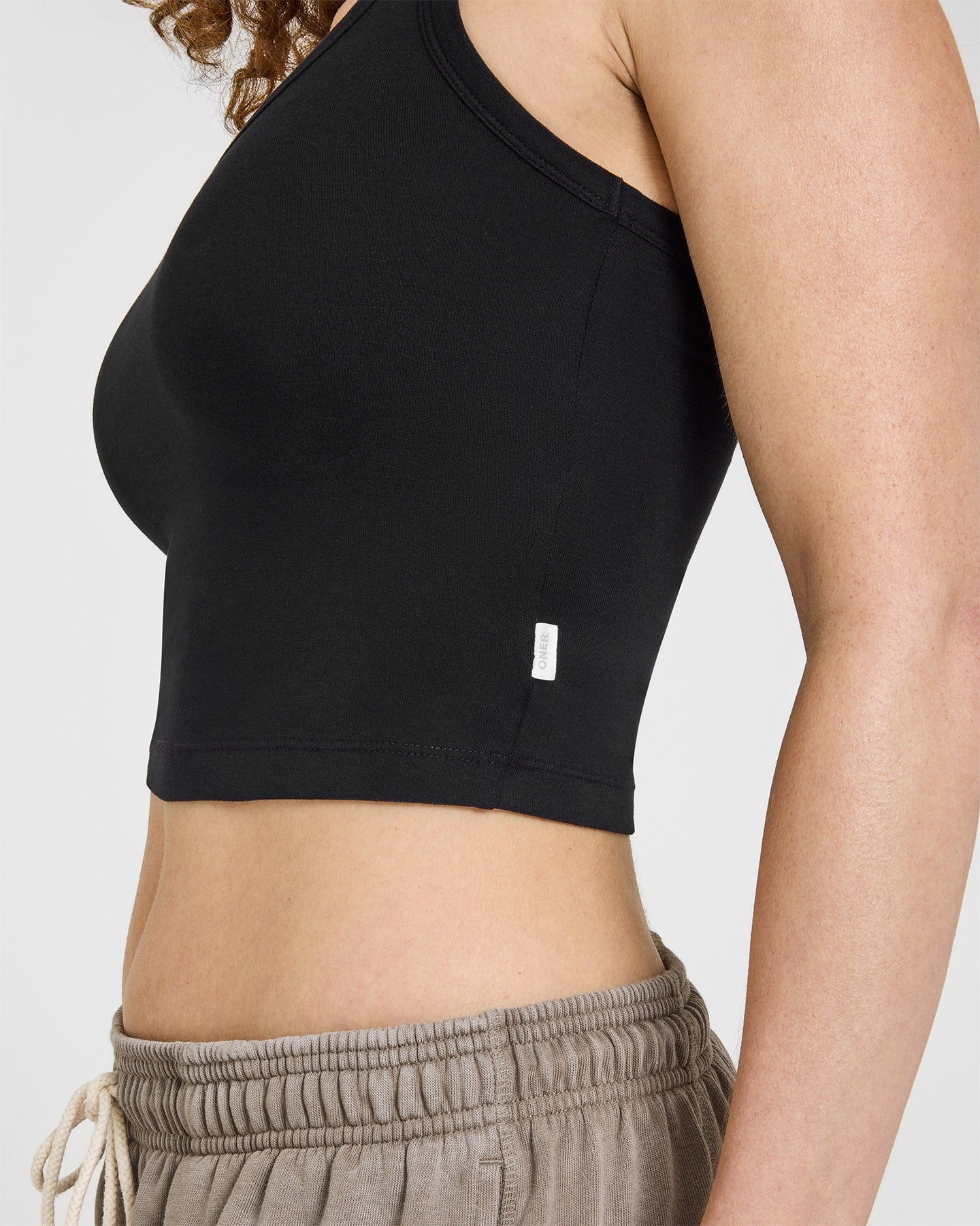 Premium Cotton Fitted Mid Vest for Women - Slim Fit Black Tank Top | Gym, Yoga, Casual Wear & Layering Essential