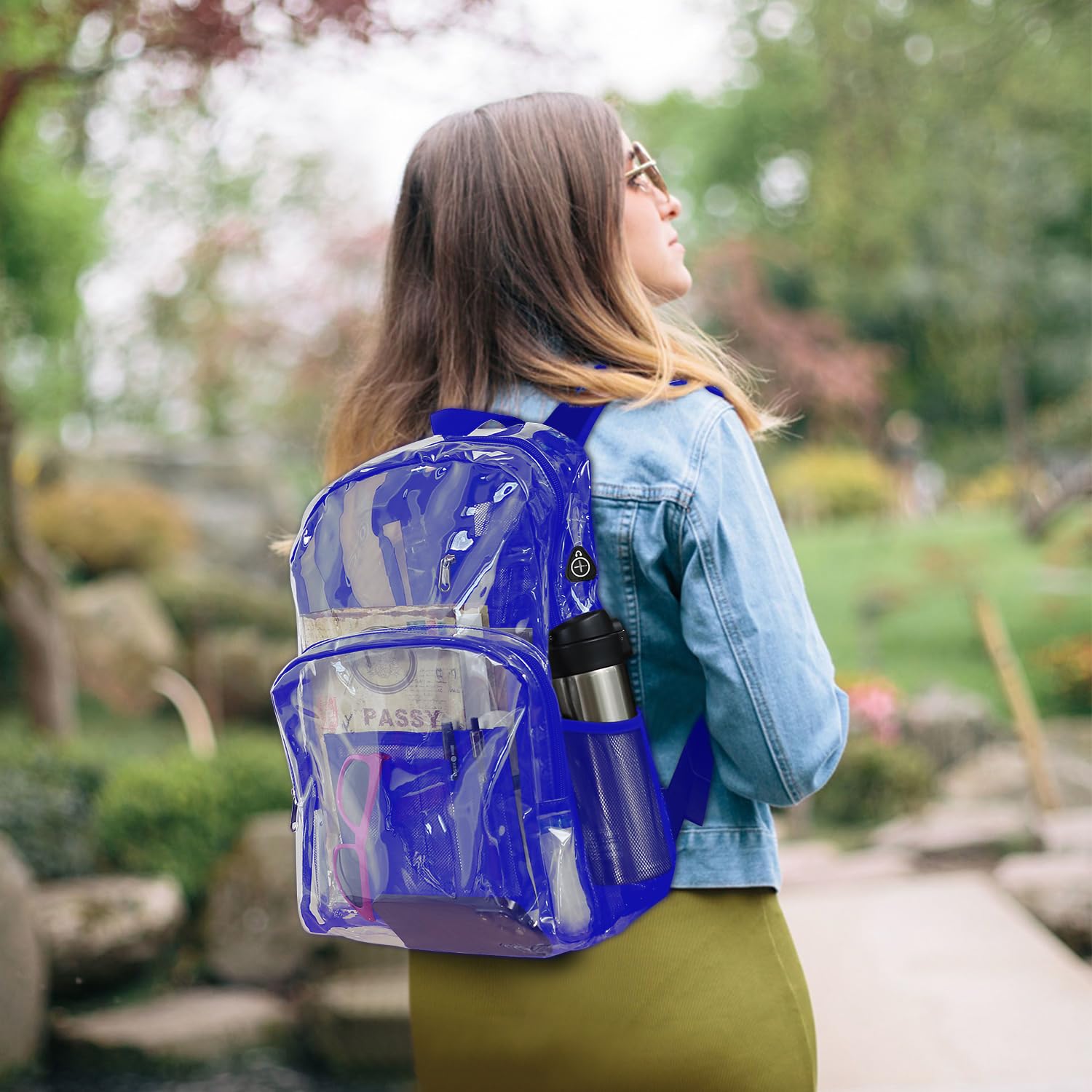 Emissary Clear Backpack - Heavy Duty Transparent School Bookbag & Stadium Approved See-Through Backpack for Concerts, Events, and Security Checkpoints | Perfect for School, Work, Travel, and Sports
