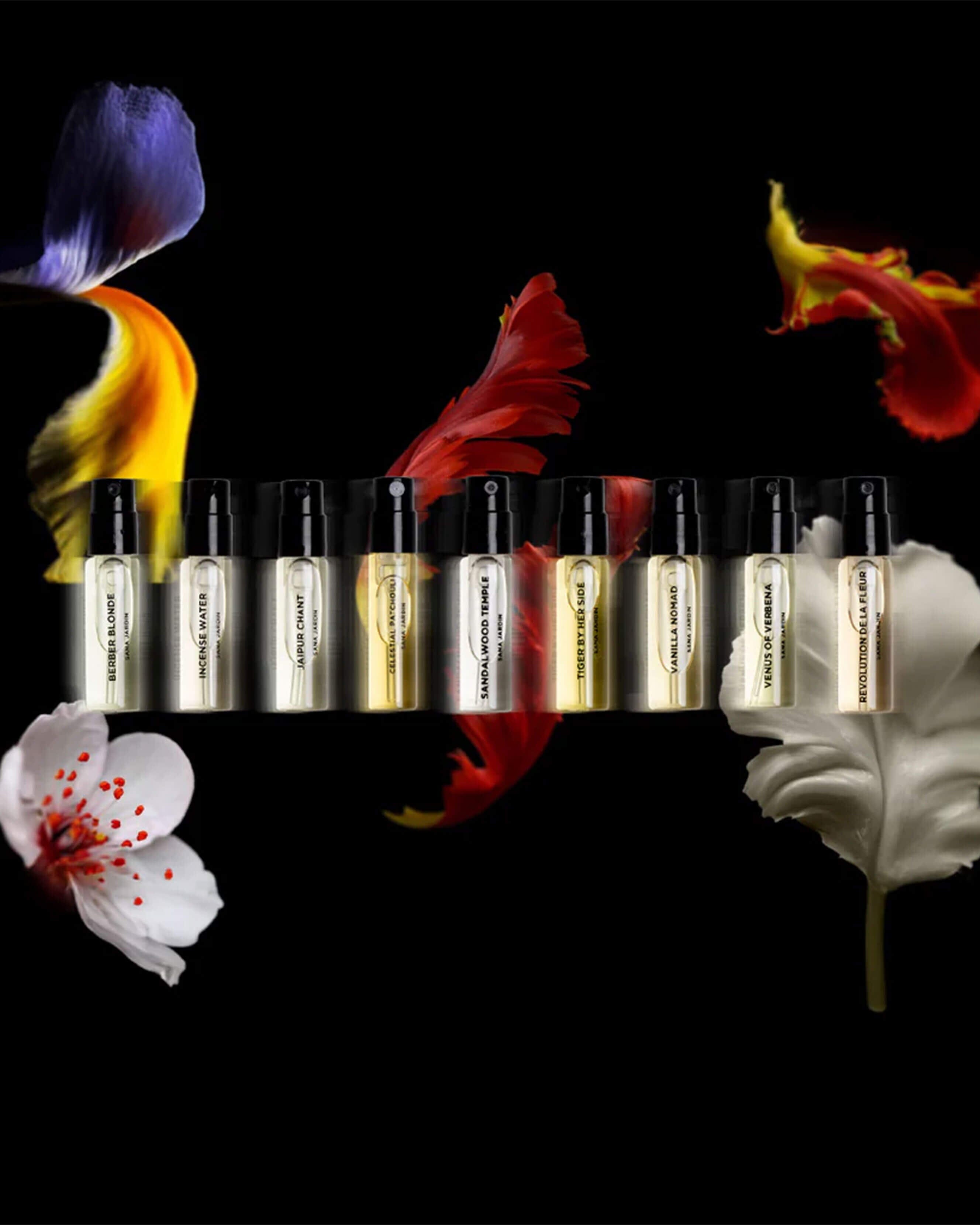 Sana Jardin Luxury Perfume Discovery Set - 5 Premium Travel-Size Fragrances for Women | Perfect for Gifting, Travel & Everyday Elegance