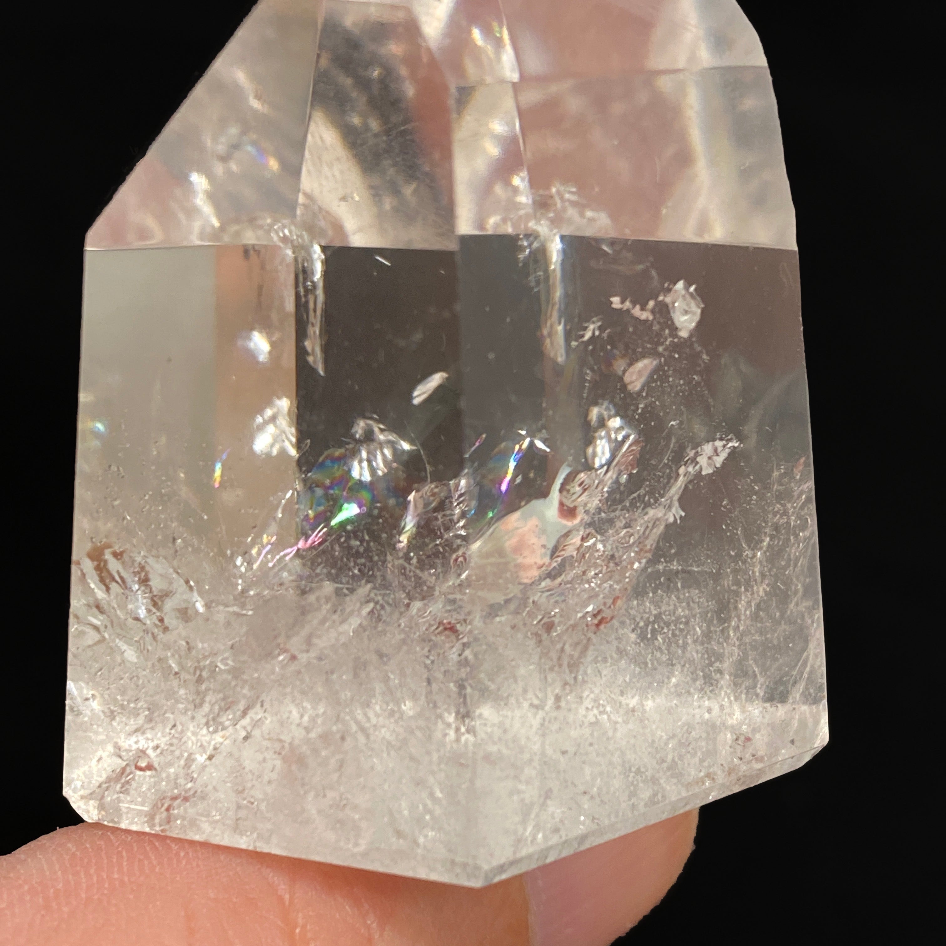 Lemurian Seed Crystal Polished Point - 74g 47x38mm Natural Healing Stone for Meditation, Energy Work & Spiritual Growth - Perfect for Home Decor, Yoga Spaces & Crystal Collections
