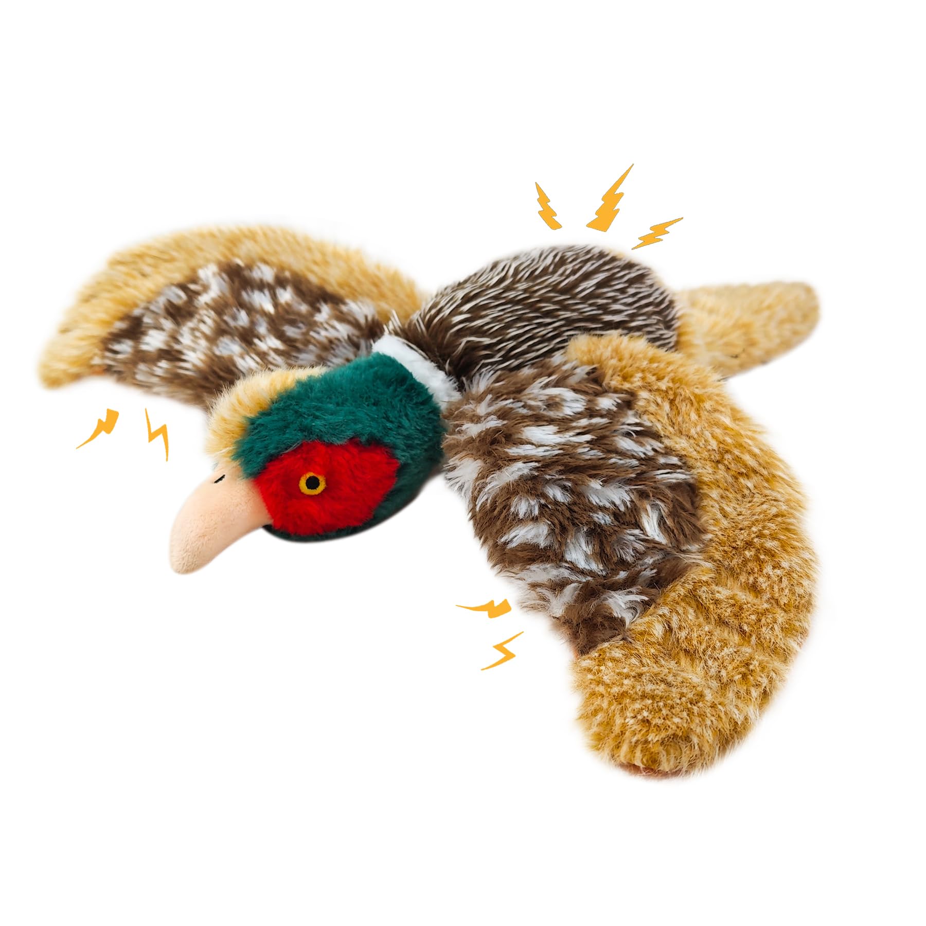 Interactive Dog Toys for Small, Medium & Large Dogs - Squeaky Pheasant Puzzle Plush Toy for Mental Stimulation & Play | Perfect for Indoor Playtime, Training & Chewing Fun