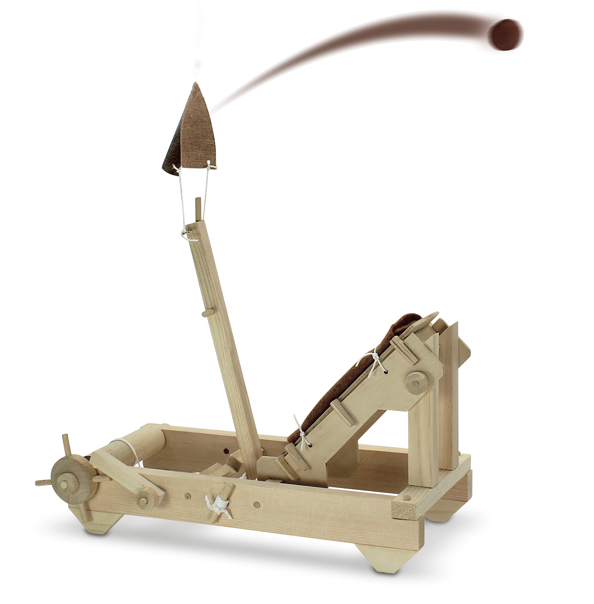 Pathfinders STEM Toy Medieval Weapons Onager Catapult – Educational Building Kit for Kids, DIY Wooden Model – Perfect for History & Science Learning, Classroom Projects, and Creative Play